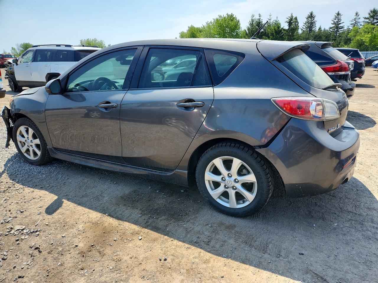 2011 Mazda 3 S Gray vin: JM1BL1L55B1442217