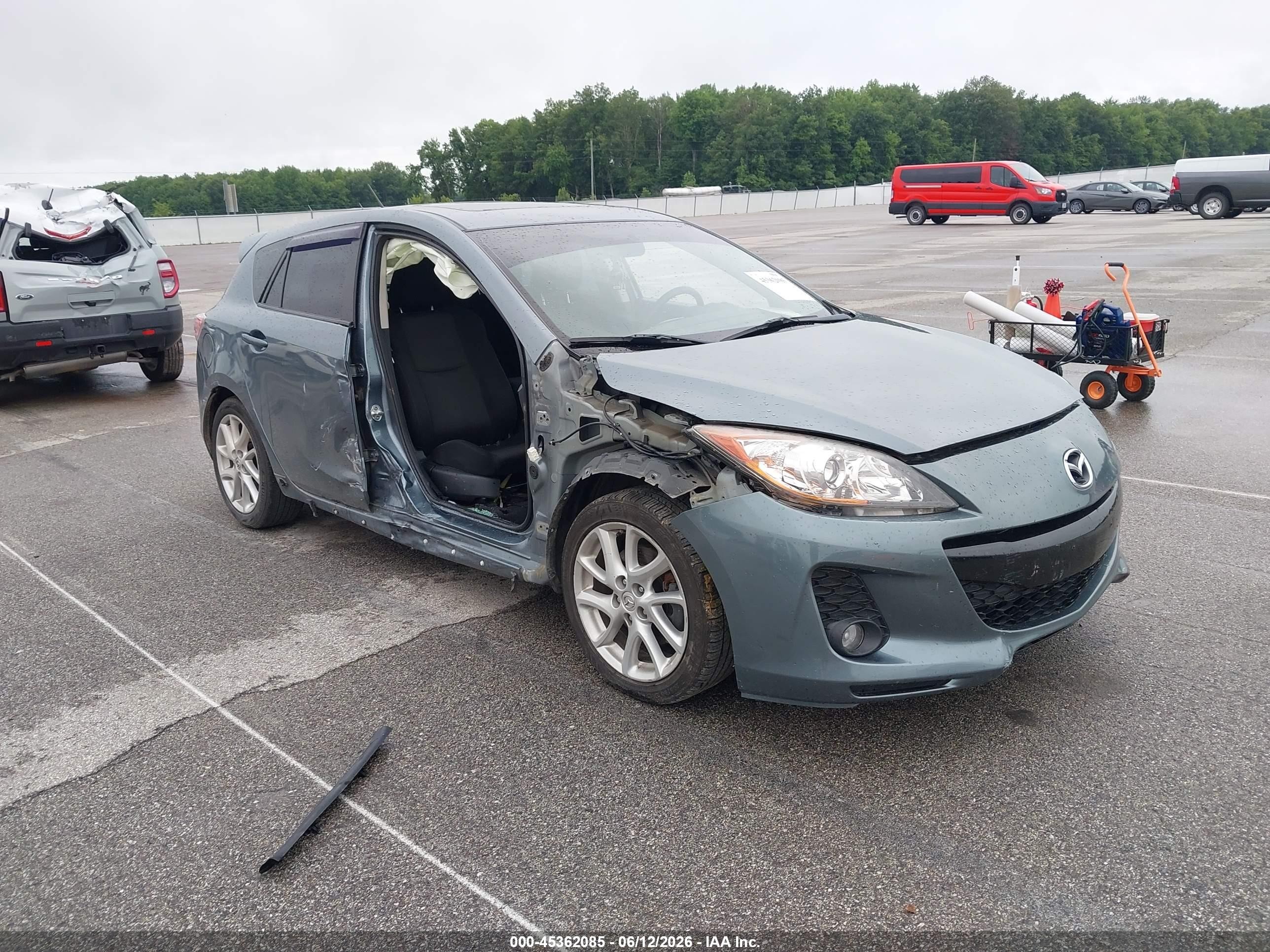 2012 Mazda Mazda3 S Touring Blue vin: JM1BL1L55C1501753