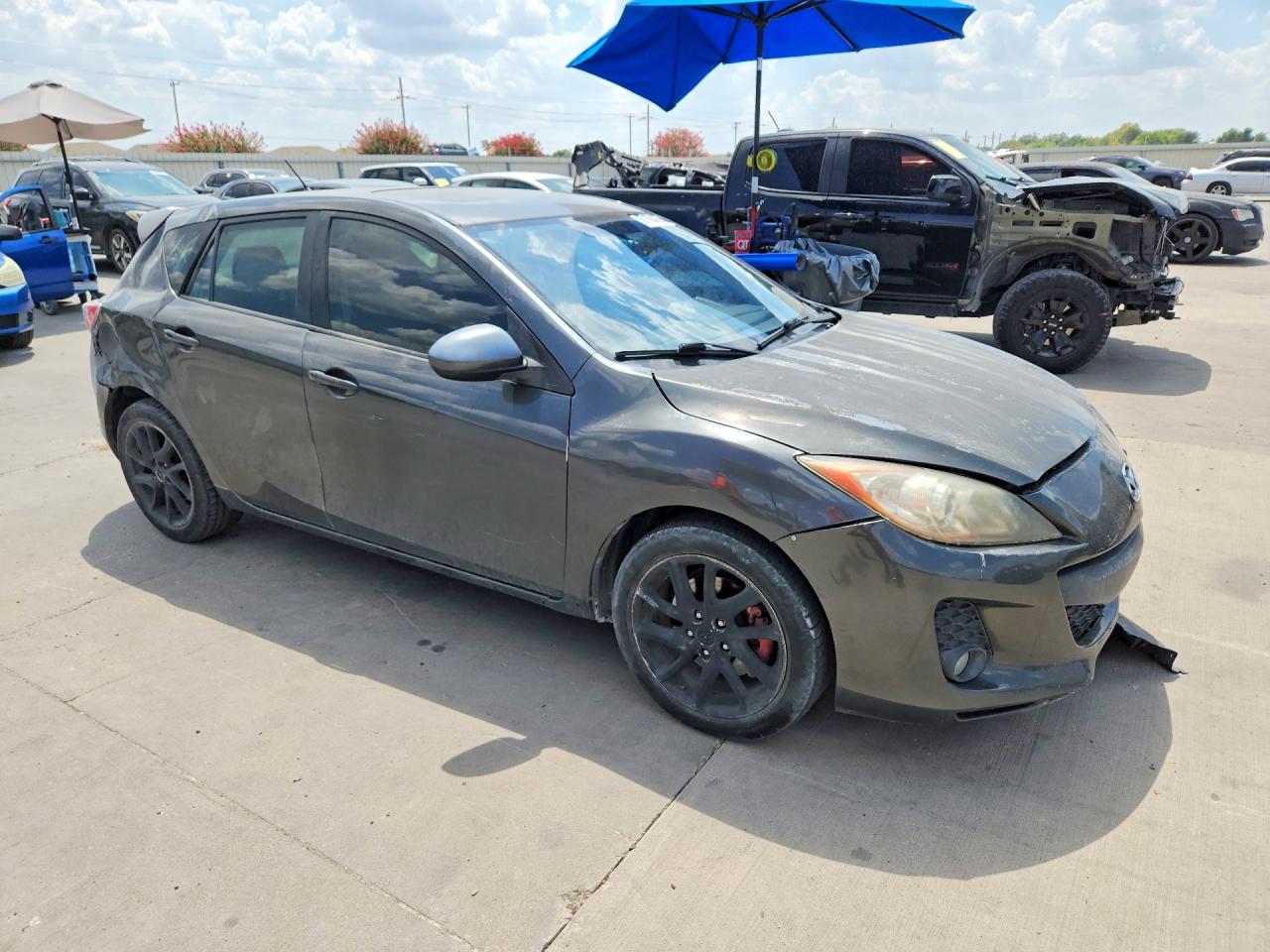 2012 Mazda 3 S Gray vin: JM1BL1L55C1512381