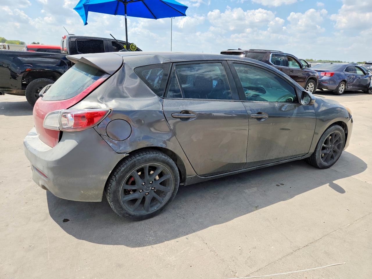 2012 Mazda 3 S Gray vin: JM1BL1L55C1512381