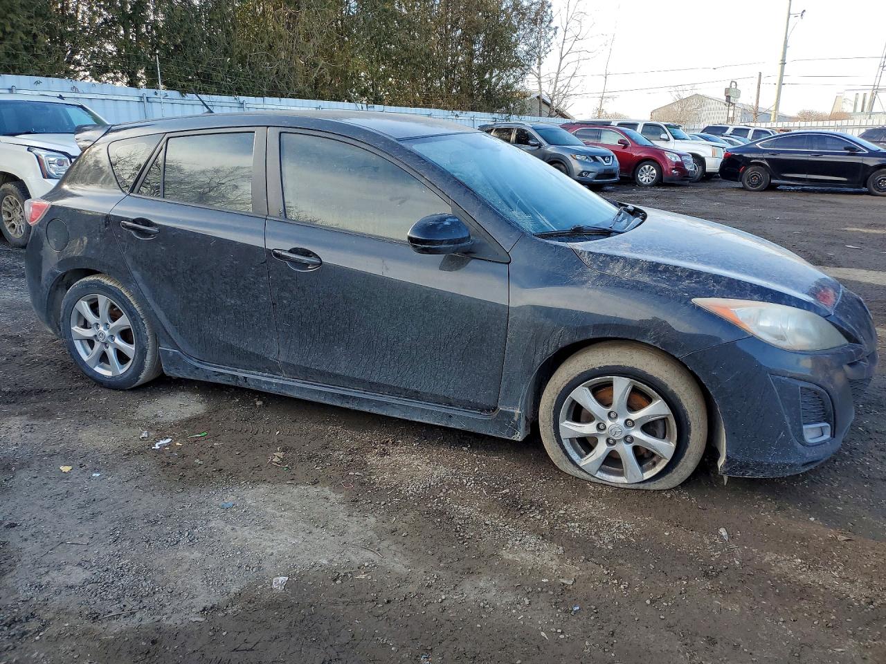 2011 Mazda 3 S Black vin: JM1BL1L57B1393134