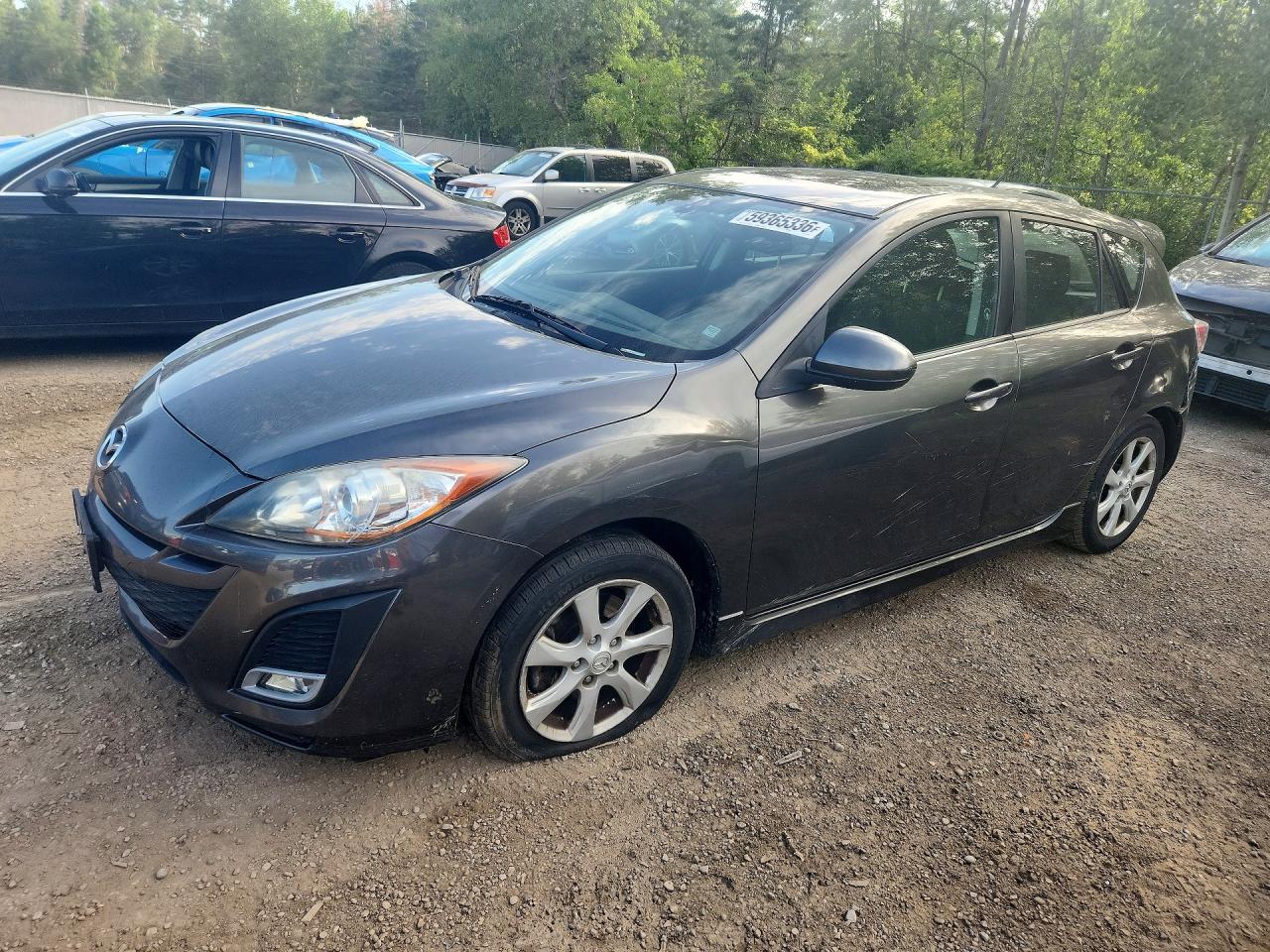 2011 Mazda 3 S Gray vin: JM1BL1L5XB1370088