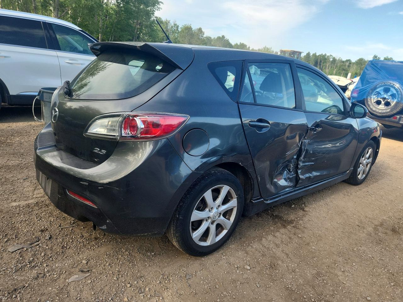 2011 Mazda 3 S Gray vin: JM1BL1L5XB1370088