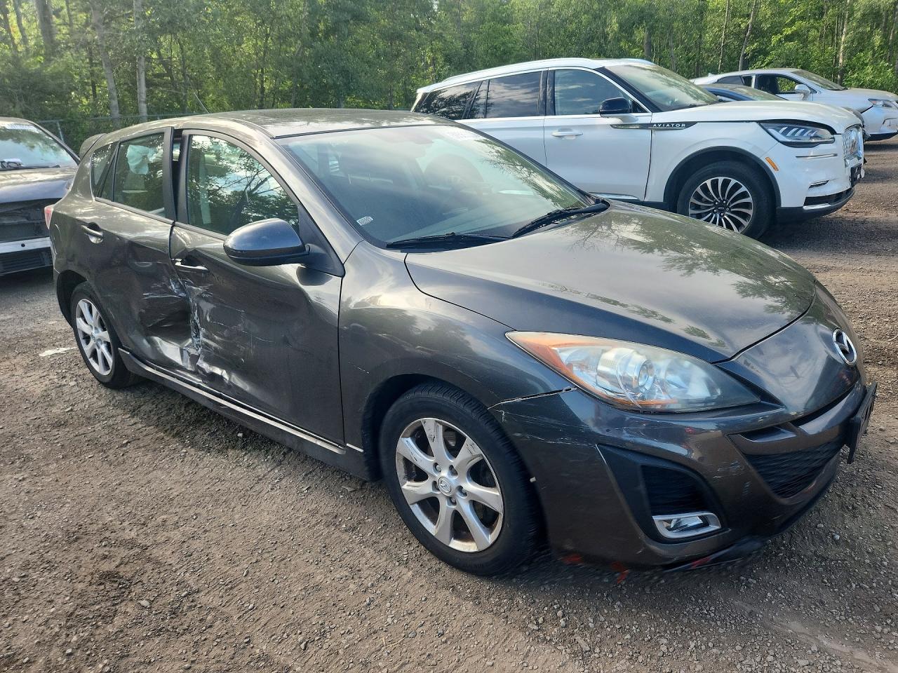 2011 Mazda 3 S Gray vin: JM1BL1L5XB1370088