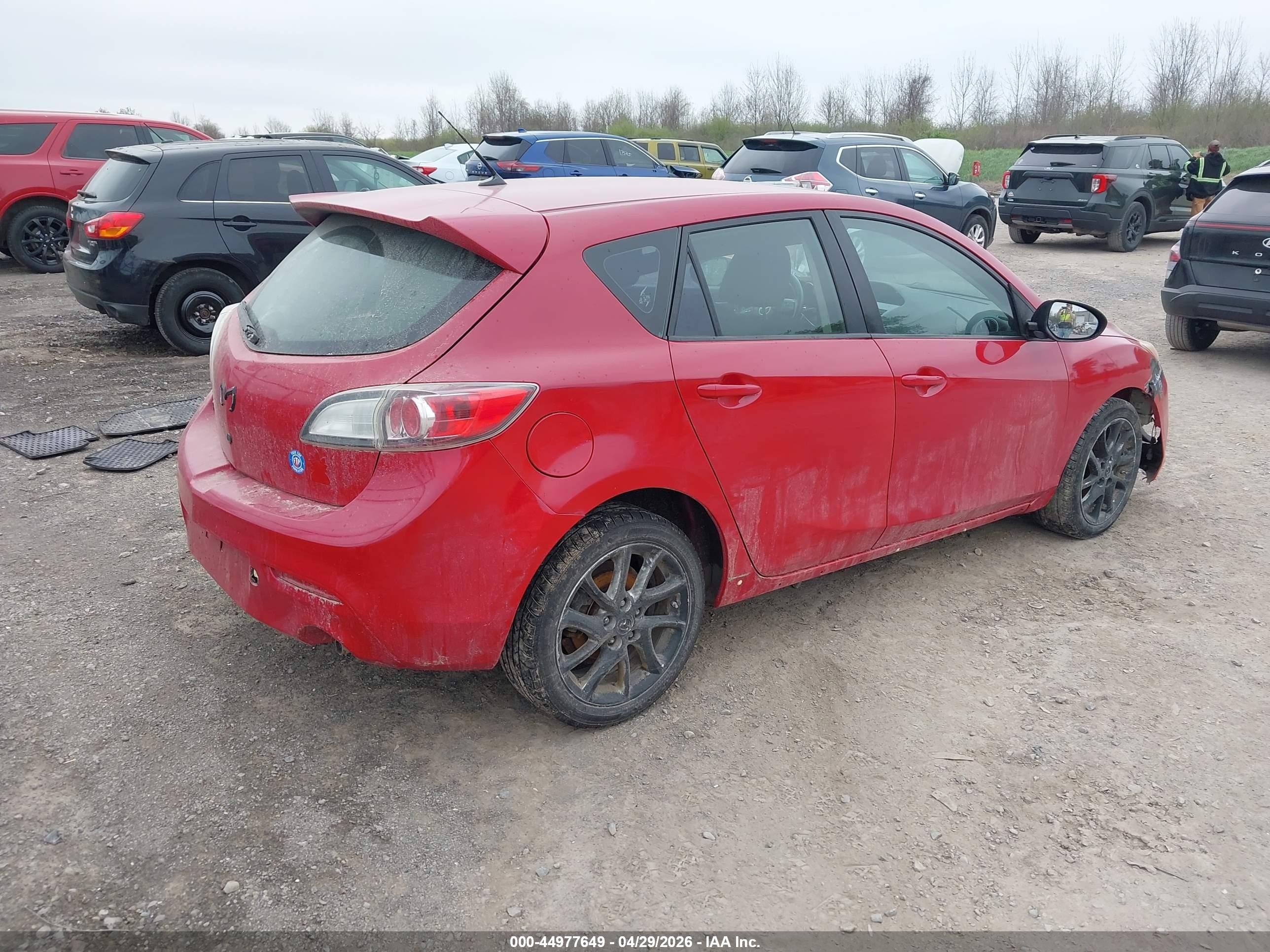 2012 Mazda Mazda3 S Touring Red vin: JM1BL1L60C1508229