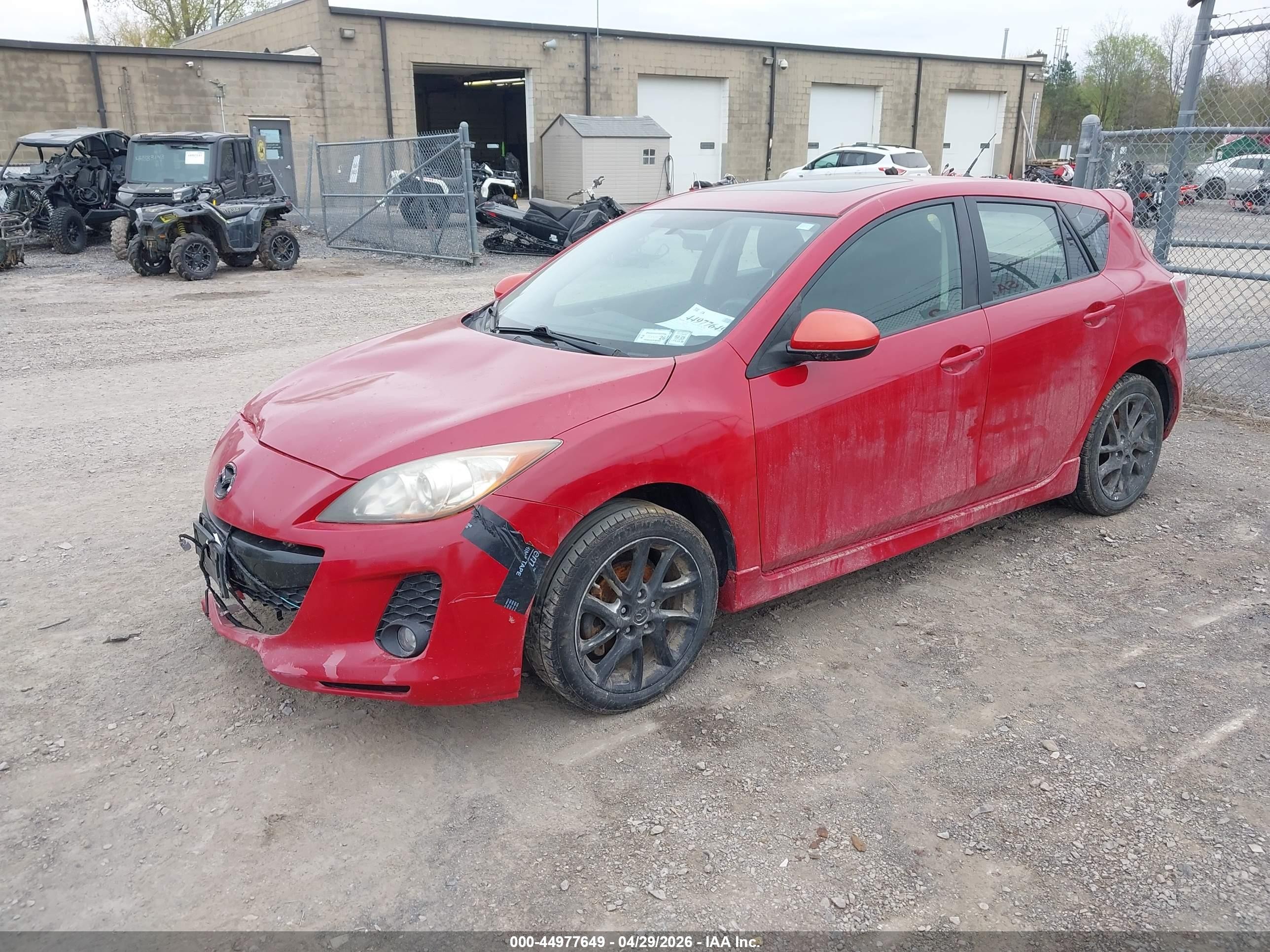 2012 Mazda Mazda3 S Touring Red vin: JM1BL1L60C1508229