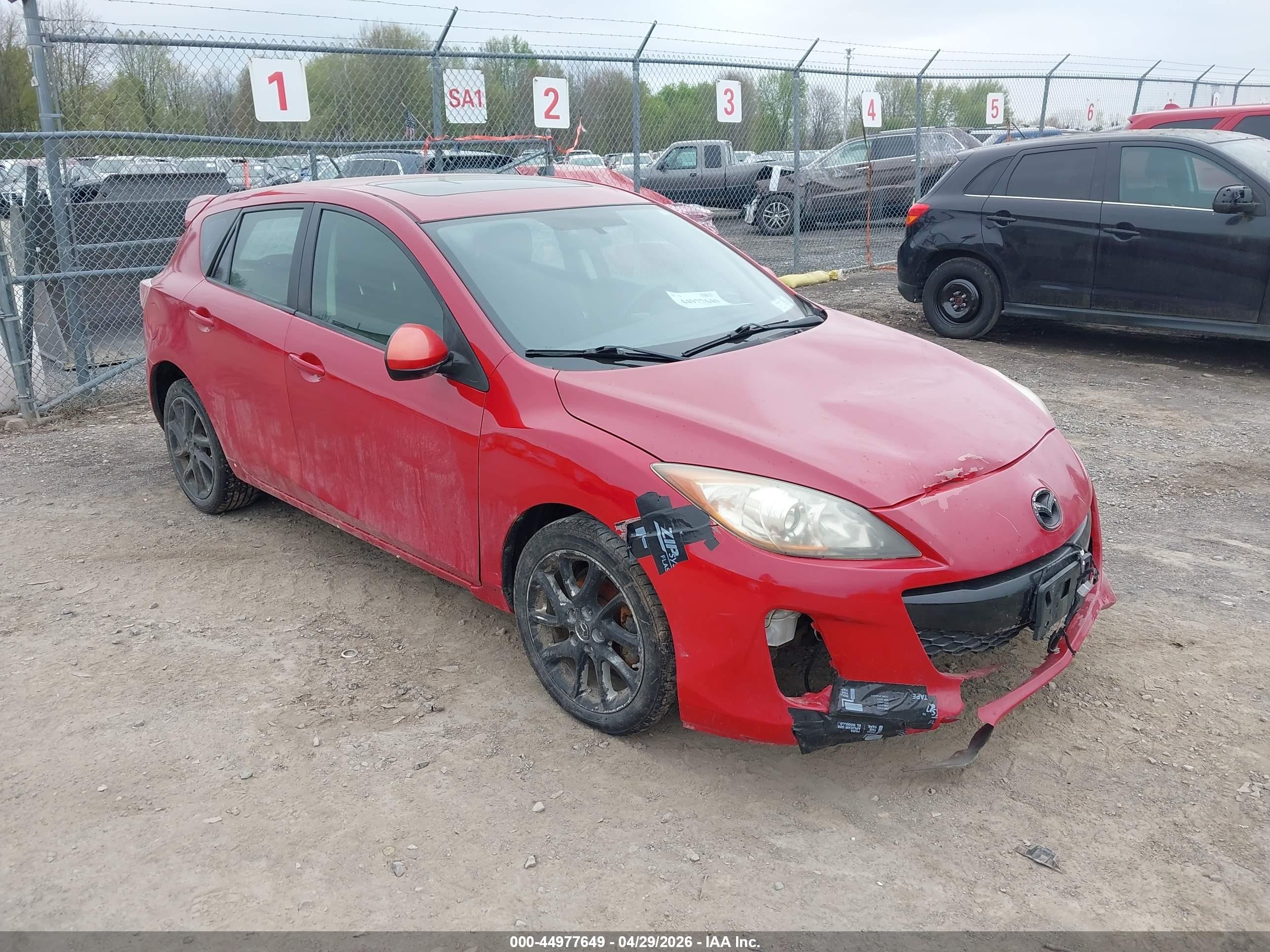 2012 Mazda Mazda3 S Touring Red vin: JM1BL1L60C1508229