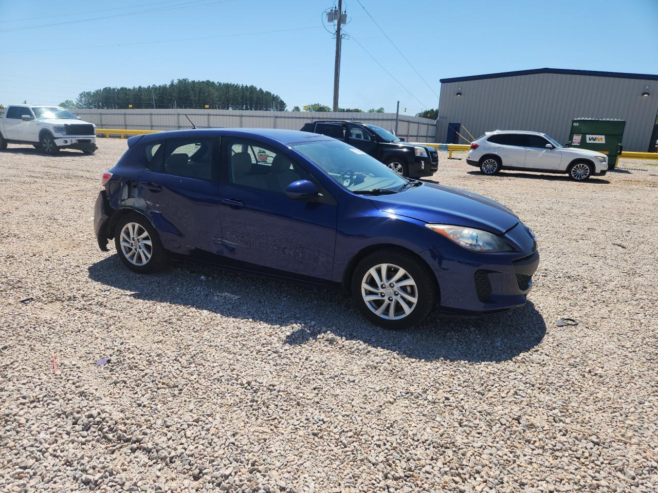 2012 Mazda 3 I Blue vin: JM1BL1L70C1564079