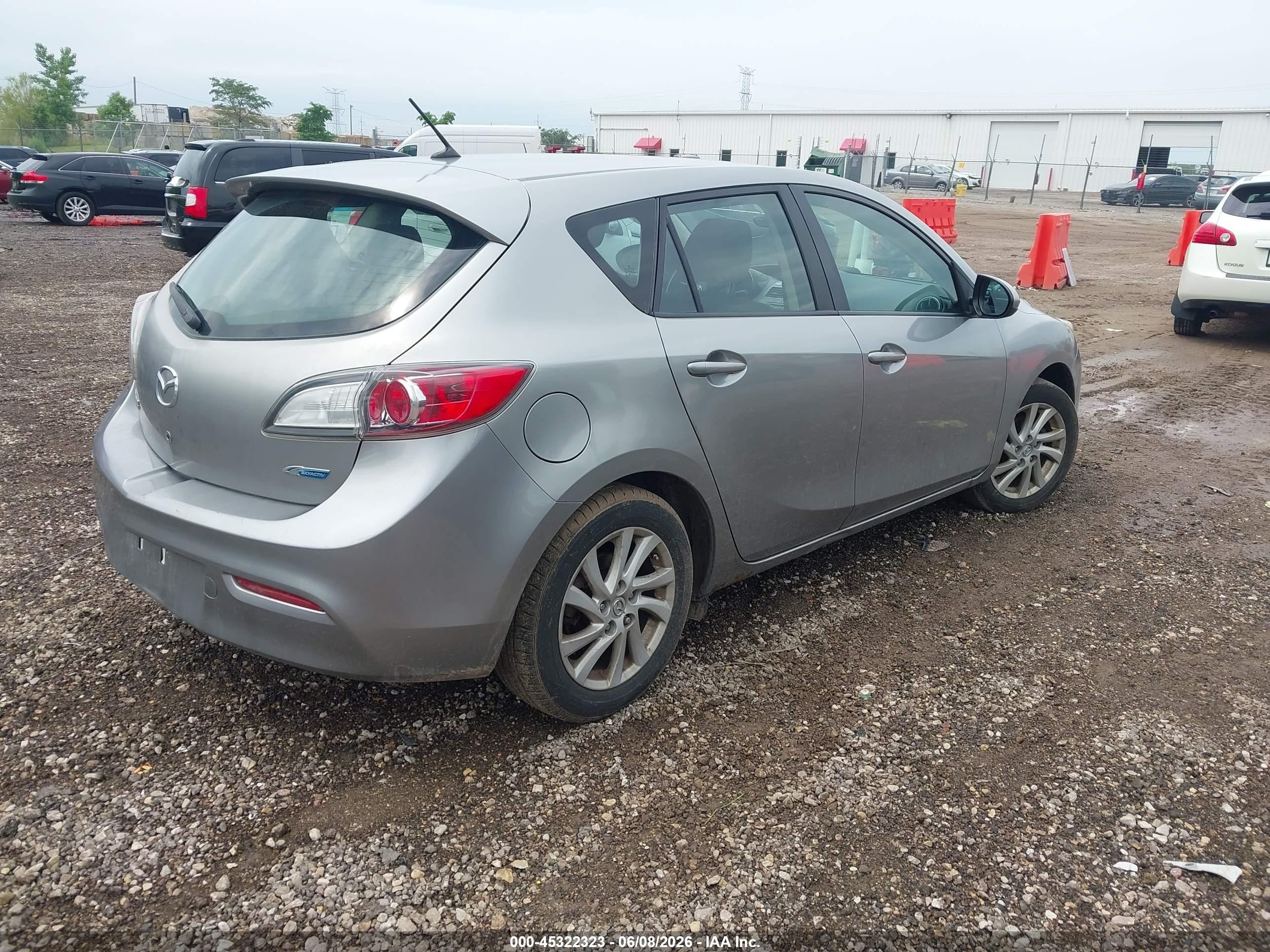 2012 Mazda Mazda3 I Touring Gray vin: JM1BL1L70C1571873