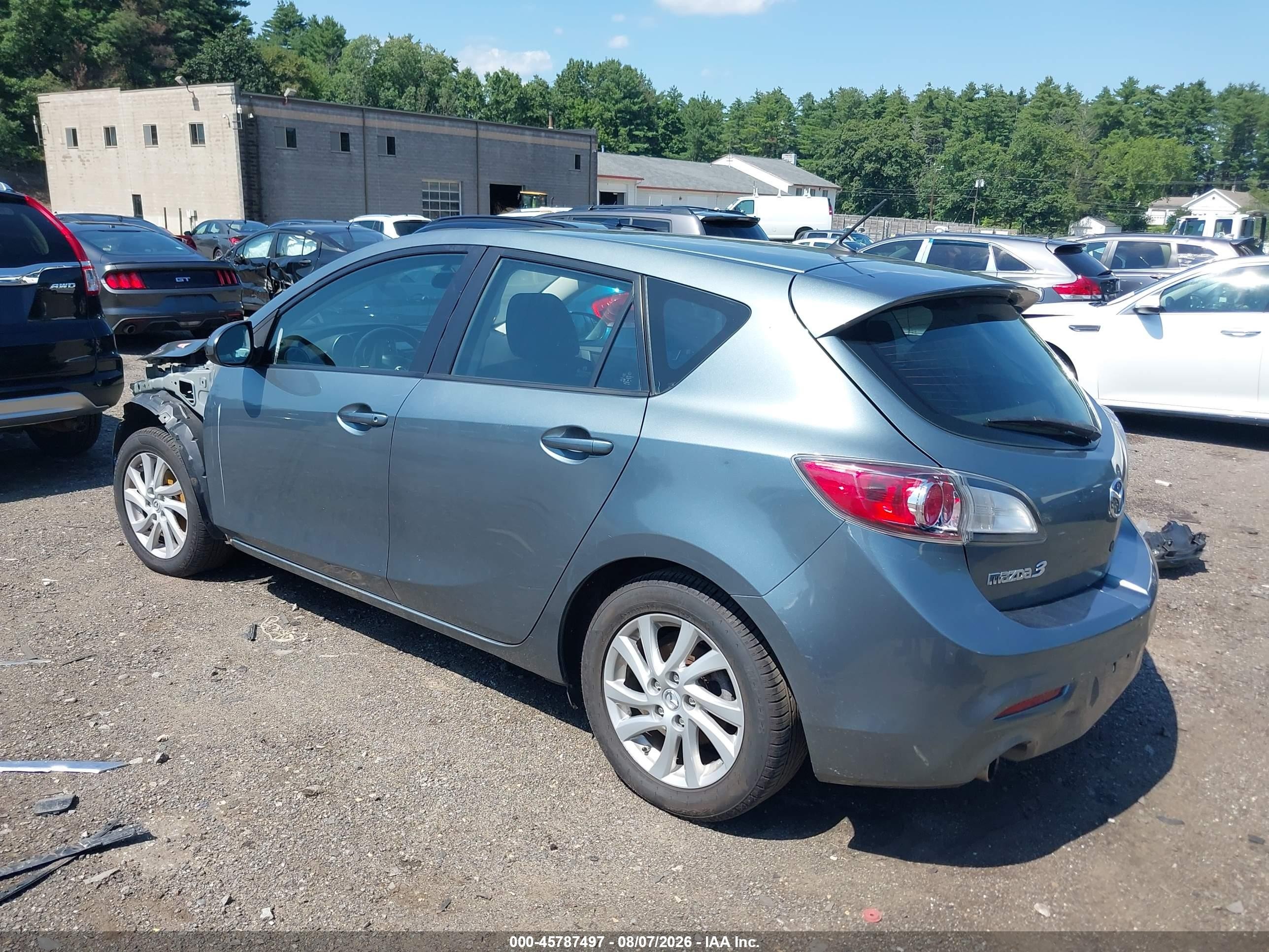 2012 Mazda Mazda3 I Touring Бирюзовый vin: JM1BL1L70C1597972