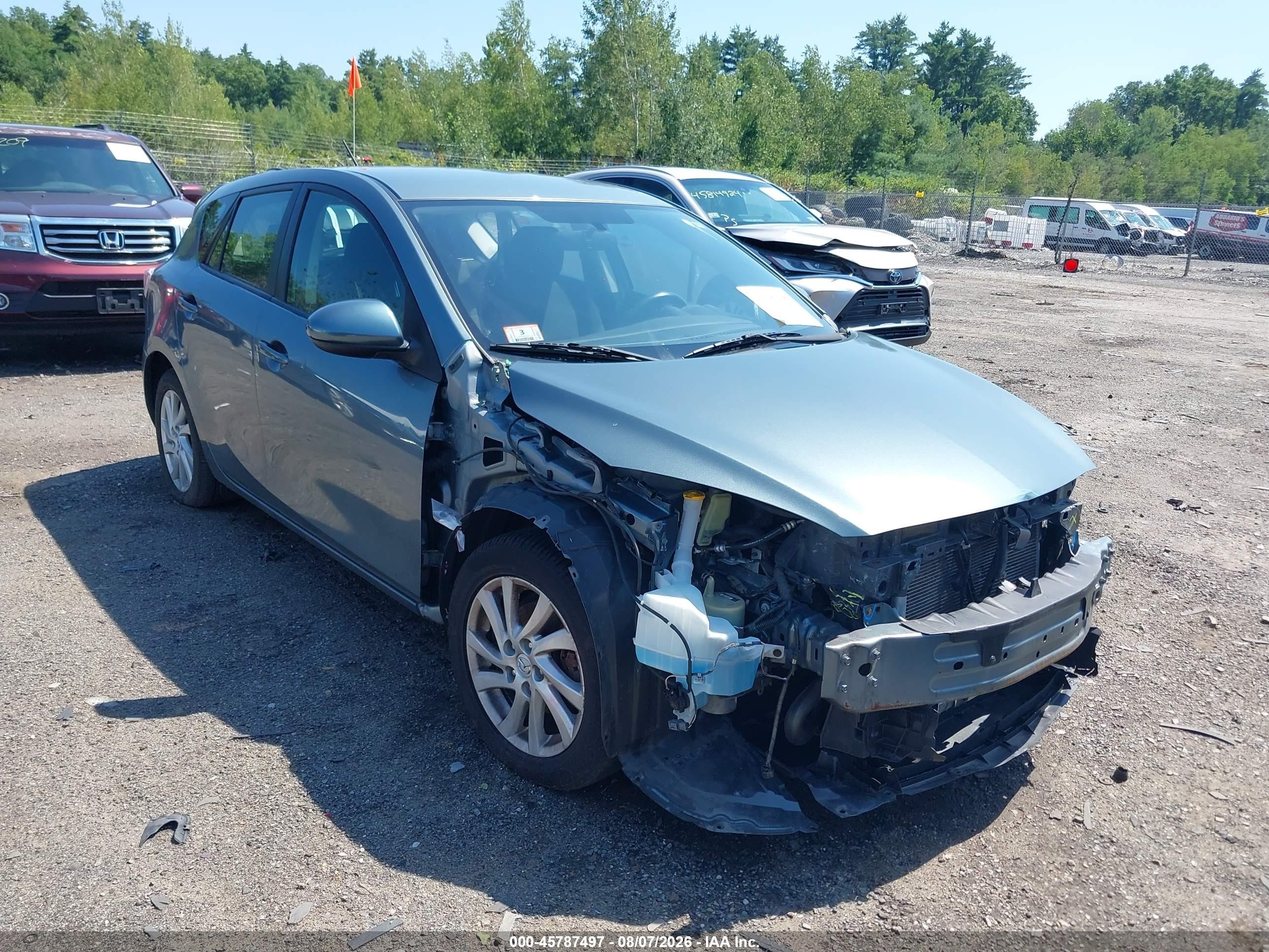 2012 Mazda Mazda3 I Touring Turquoise vin: JM1BL1L70C1597972
