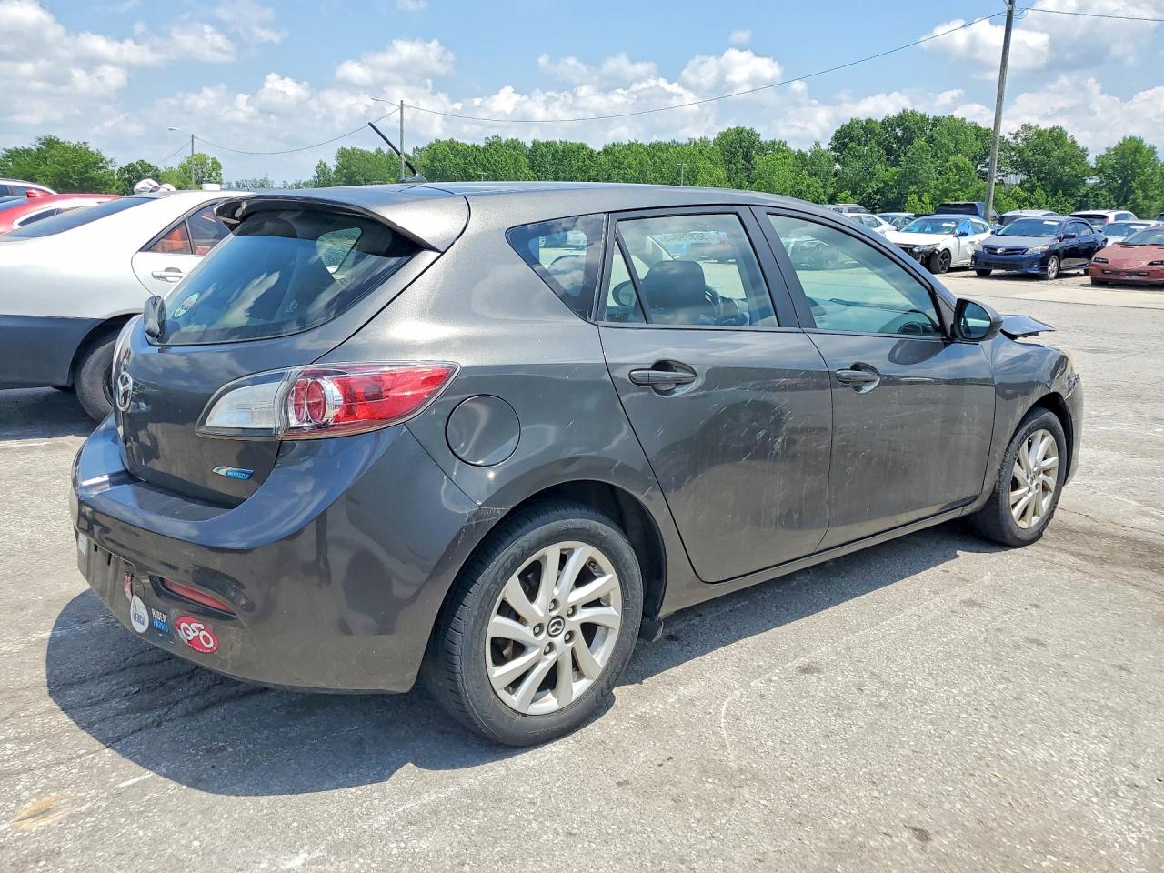 2012 Mazda 3 I Black vin: JM1BL1L70C1634938