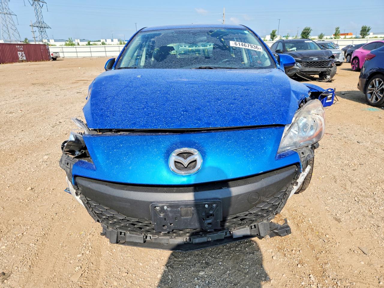2012 Mazda 3 I Blue vin: JM1BL1L70C1656552