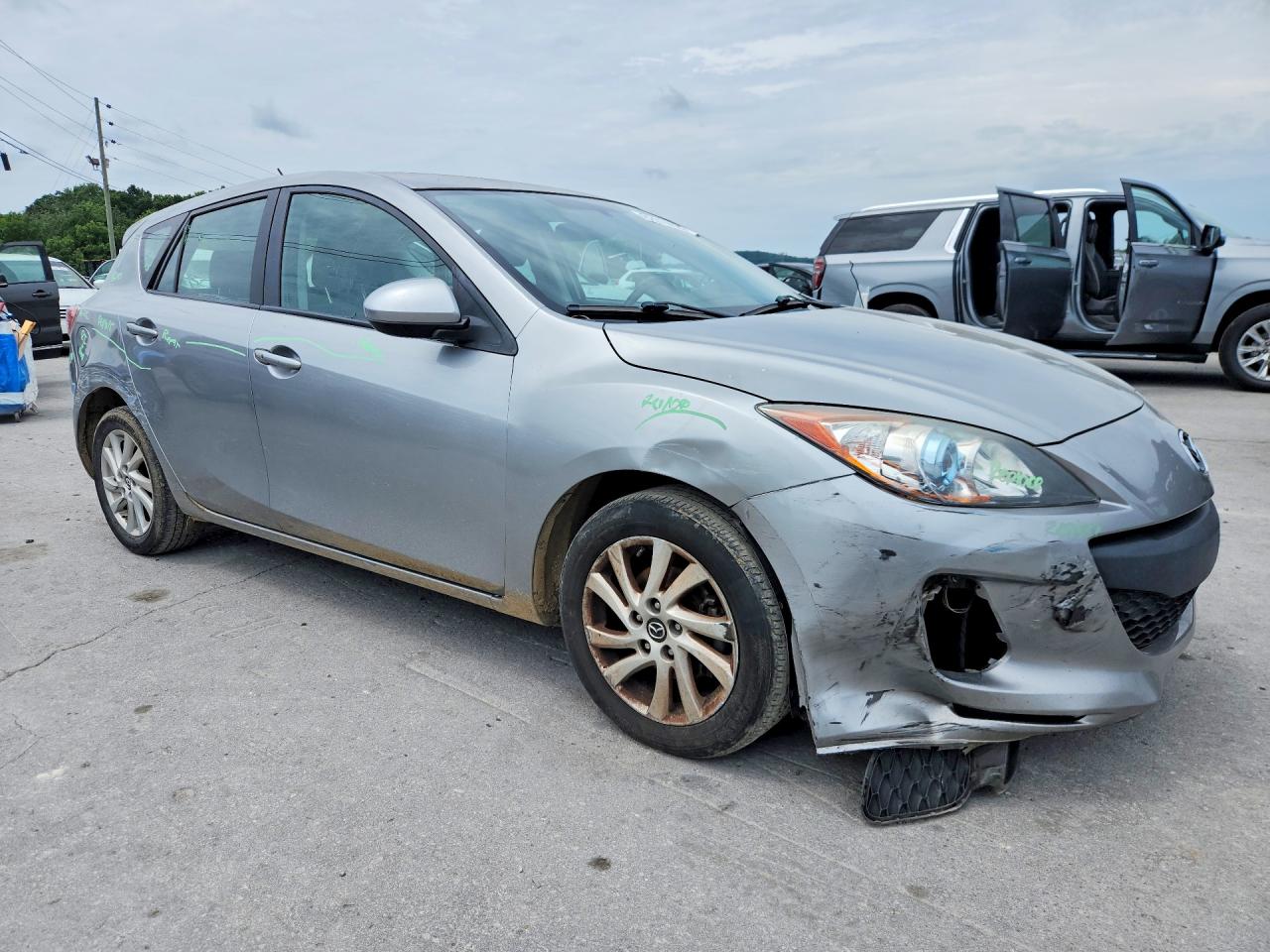 2013 Mazda 3 I Silver vin: JM1BL1L70D1776580