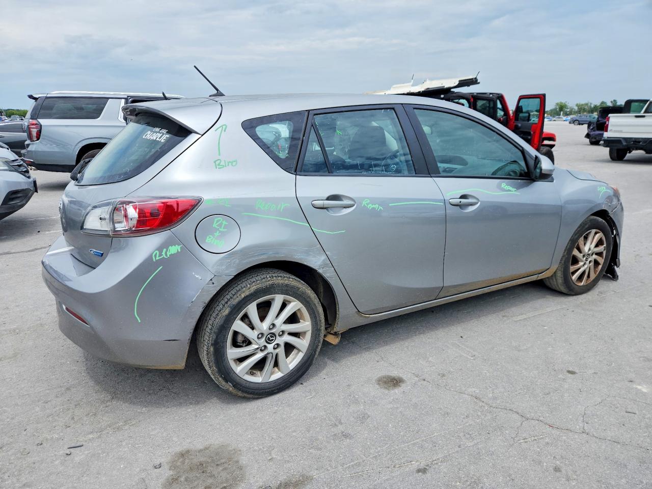 2013 Mazda 3 I Silver vin: JM1BL1L70D1776580