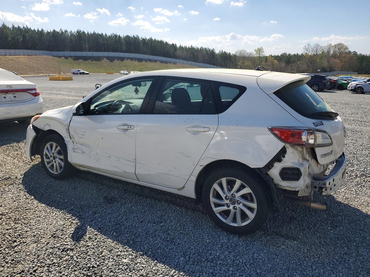 2013 Mazda 3 I White vin: JM1BL1L70D1835143