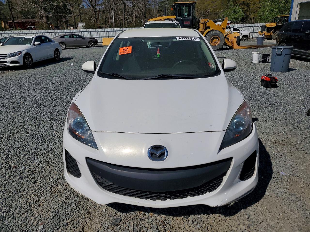 2013 Mazda 3 I White vin: JM1BL1L70D1835143