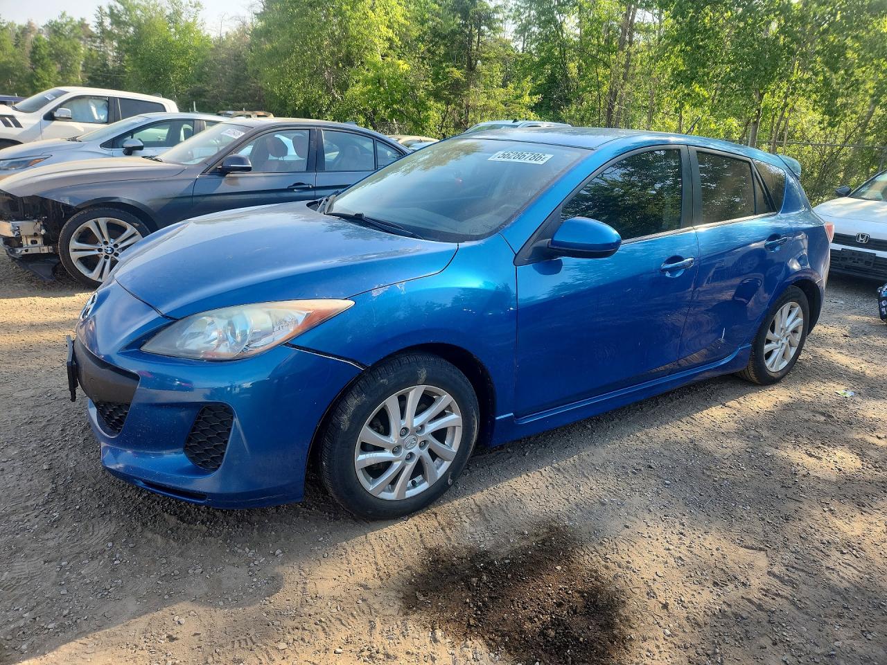2012 Mazda 3 I Blue vin: JM1BL1L71C1603620
