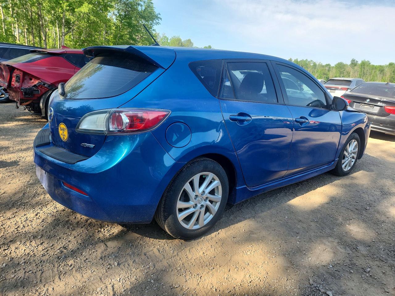 2012 Mazda 3 I Blue vin: JM1BL1L71C1603620