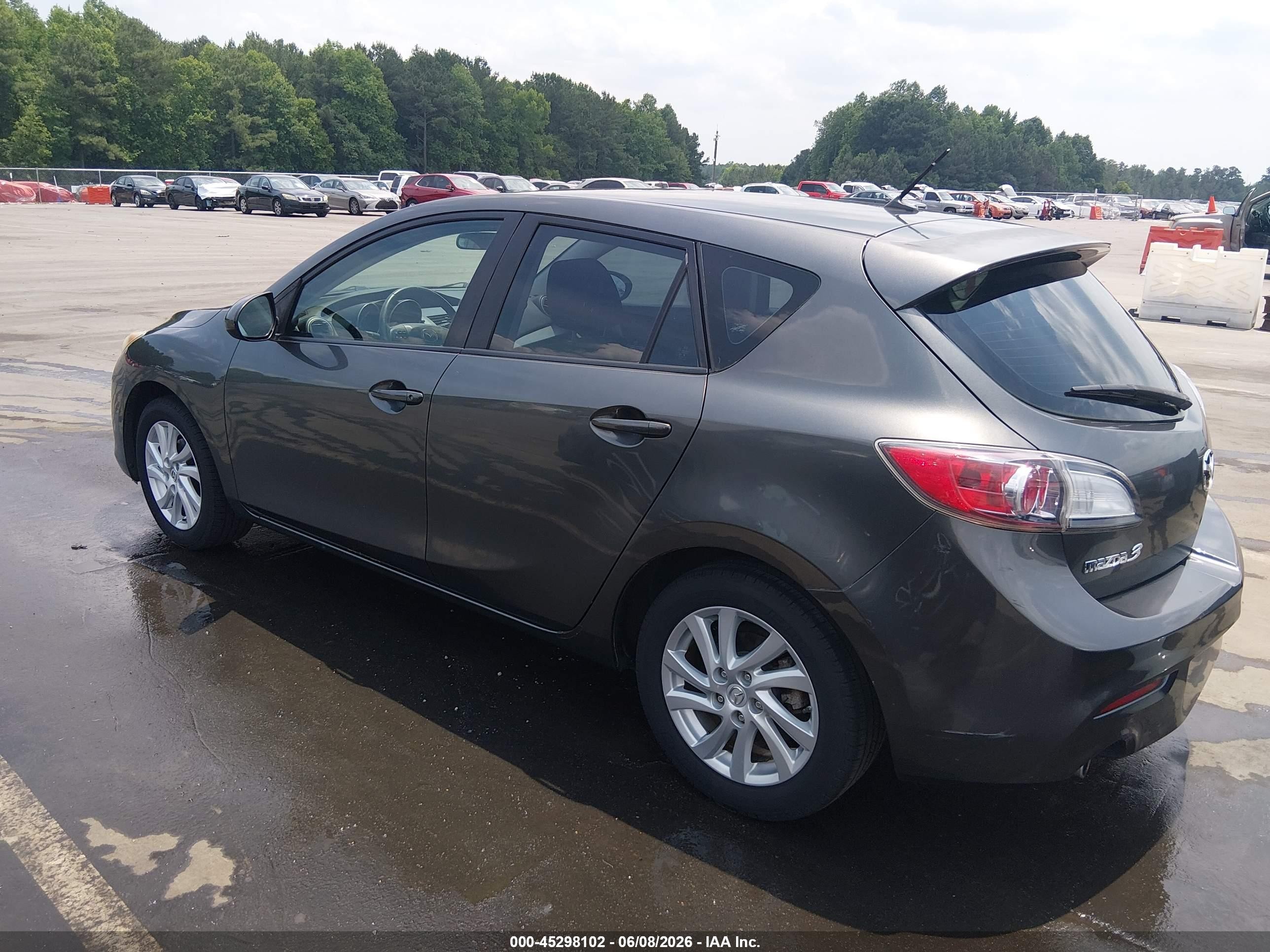 2012 Mazda Mazda3 I Touring Серый vin: JM1BL1L71C1627545