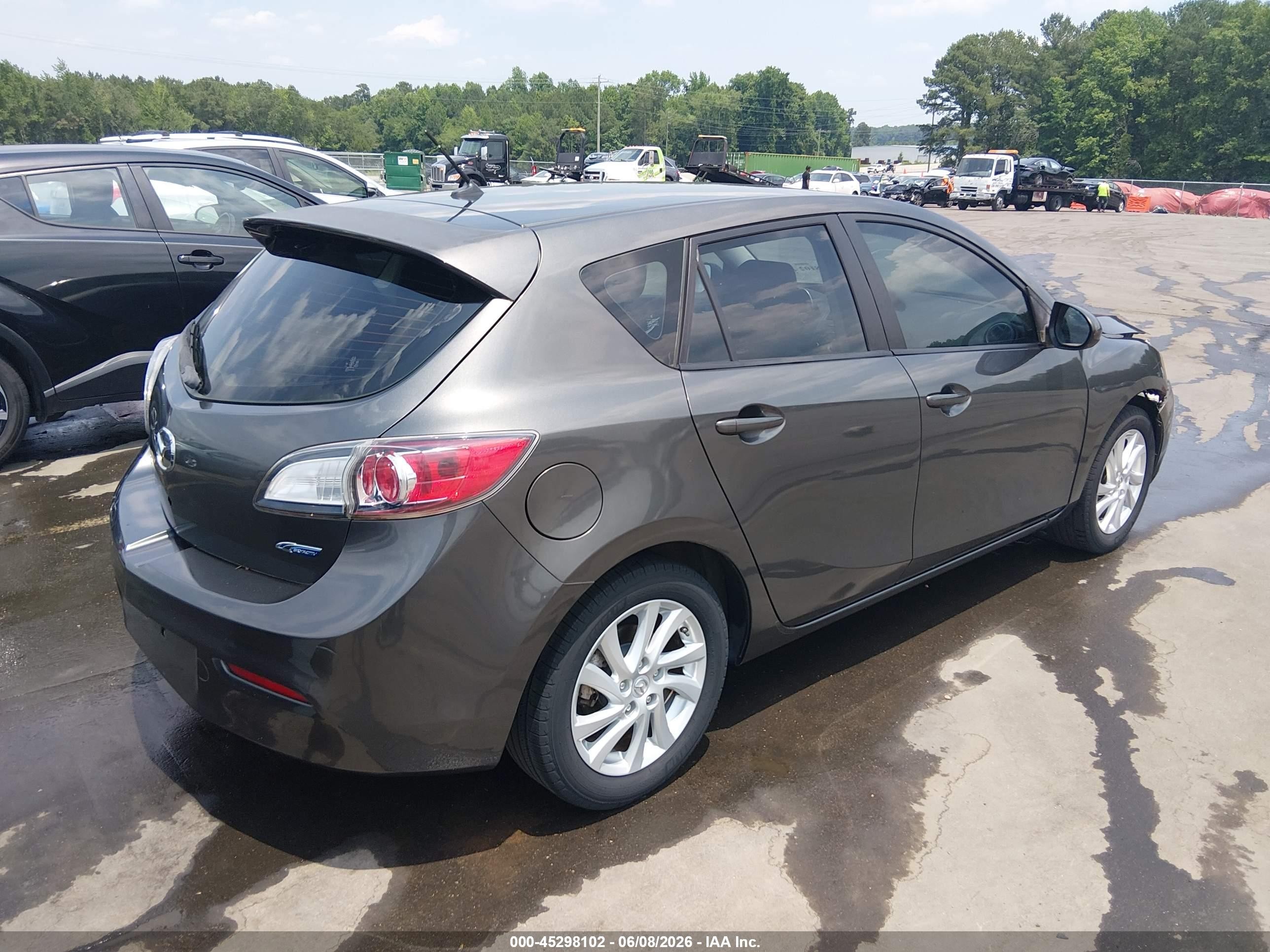2012 Mazda Mazda3 I Touring Серый vin: JM1BL1L71C1627545