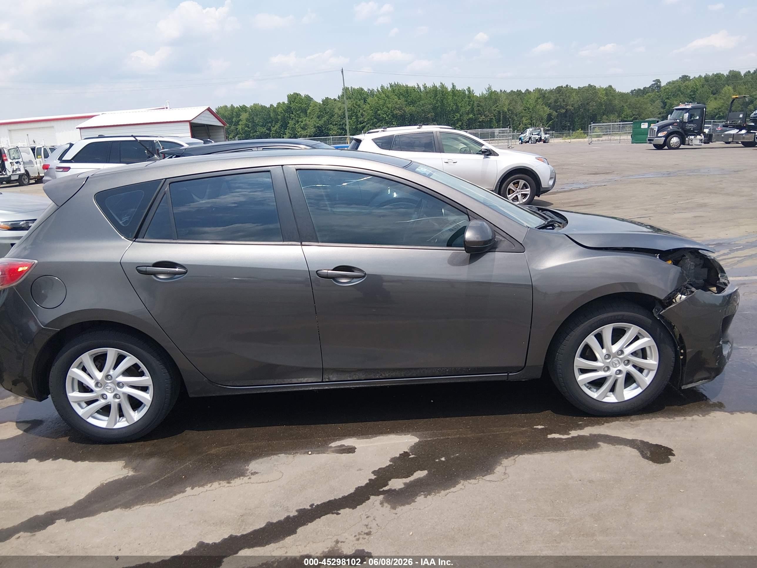 2012 Mazda Mazda3 I Touring Серый vin: JM1BL1L71C1627545