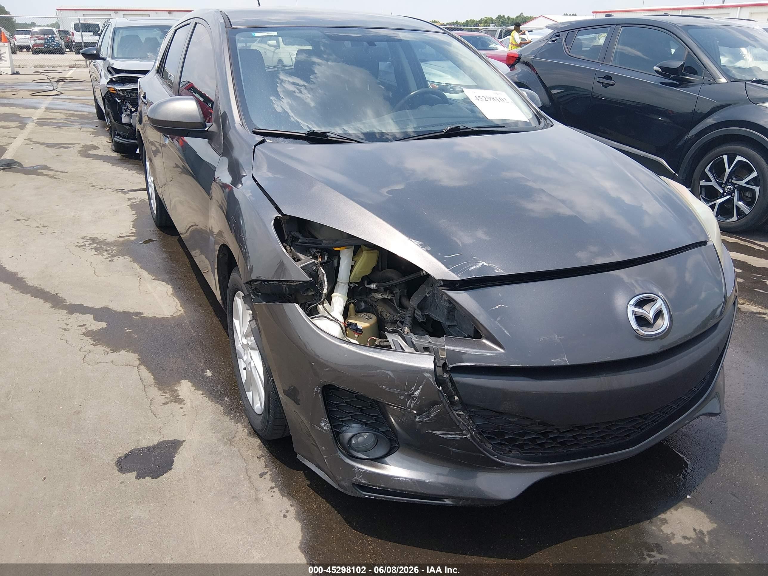 2012 Mazda Mazda3 I Touring Серый vin: JM1BL1L71C1627545