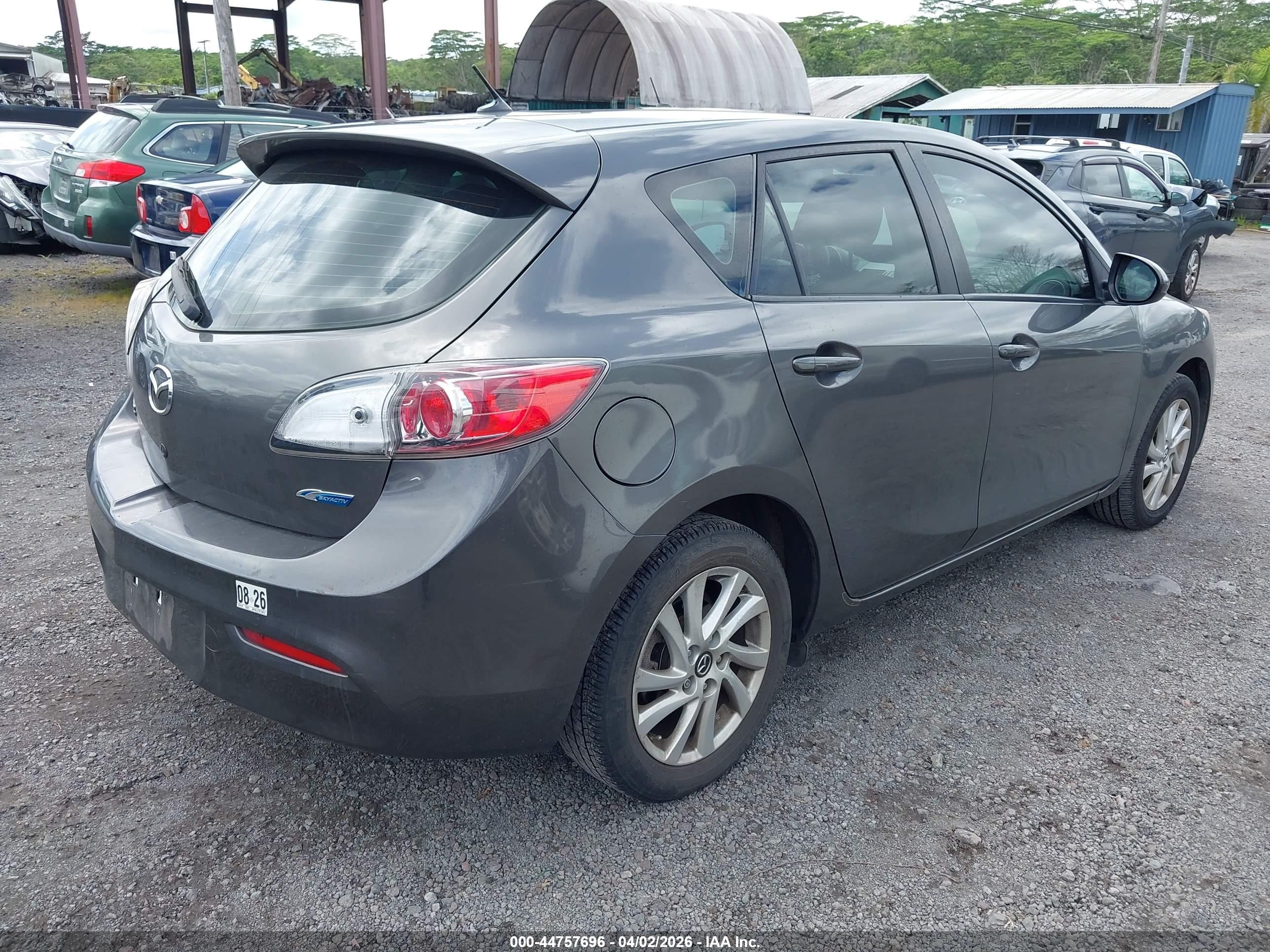 2013 Mazda Mazda3 I Touring Серый vin: JM1BL1L71D1784512