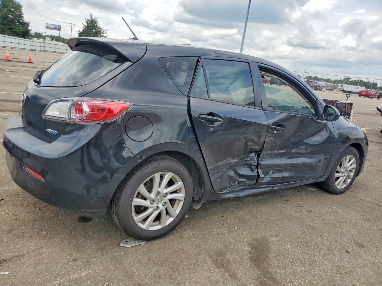 2012 Mazda 3 I Gray vin: JM1BL1L72C1548997