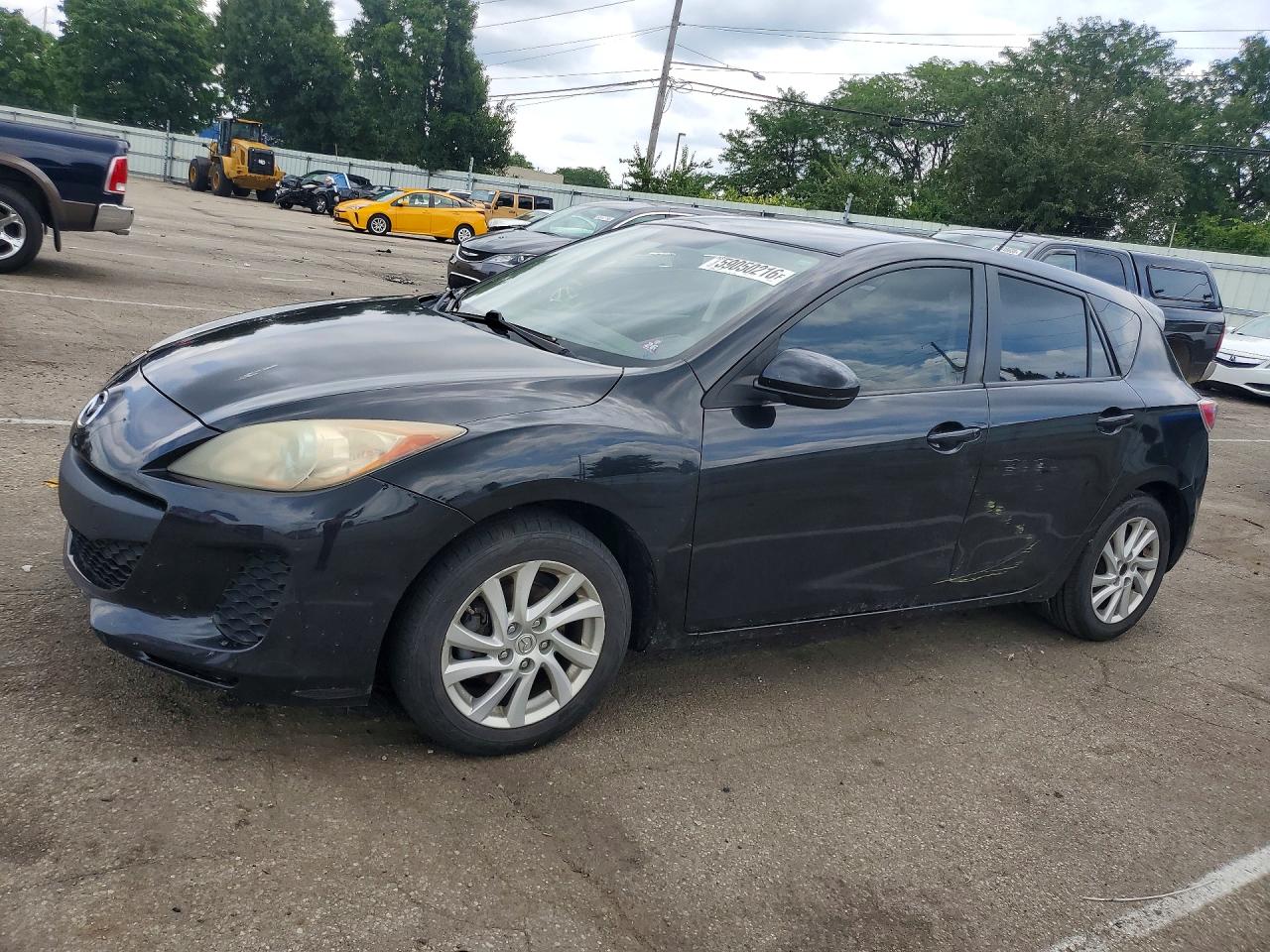 2012 Mazda 3 I Gray vin: JM1BL1L72C1548997