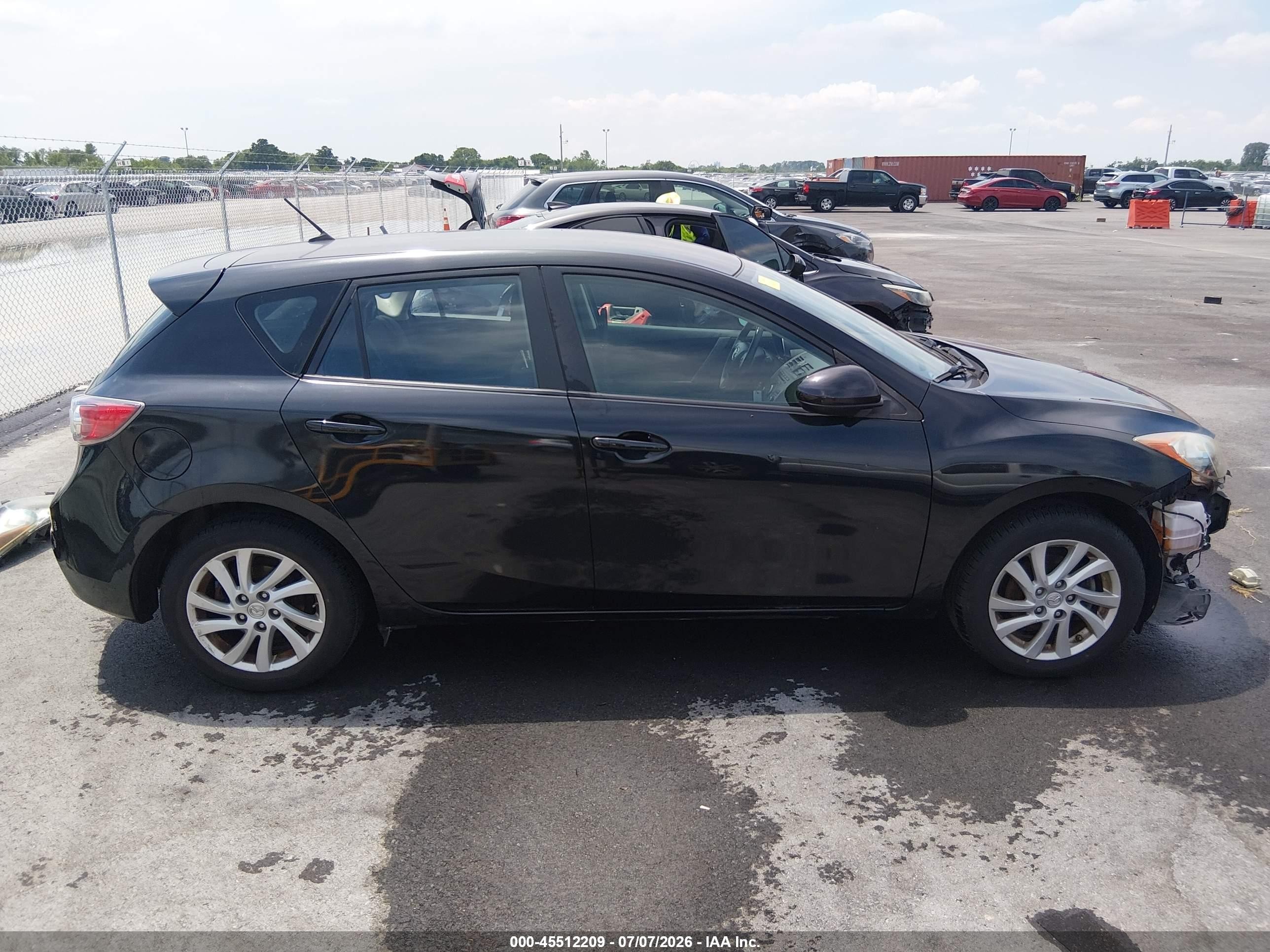 2012 Mazda Mazda3 I Touring Black vin: JM1BL1L72C1553505