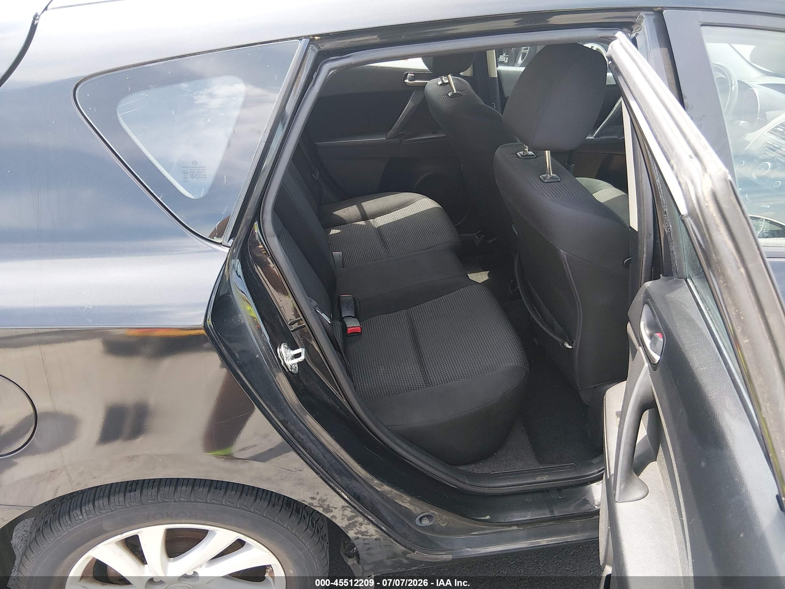 2012 Mazda Mazda3 I Touring Black vin: JM1BL1L72C1553505