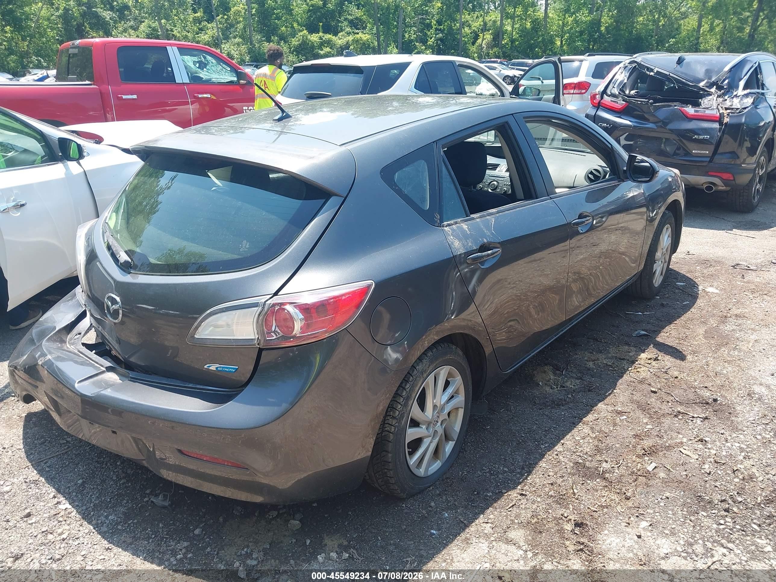2012 Mazda Mazda3 Gray vin: JM1BL1L72C1657573