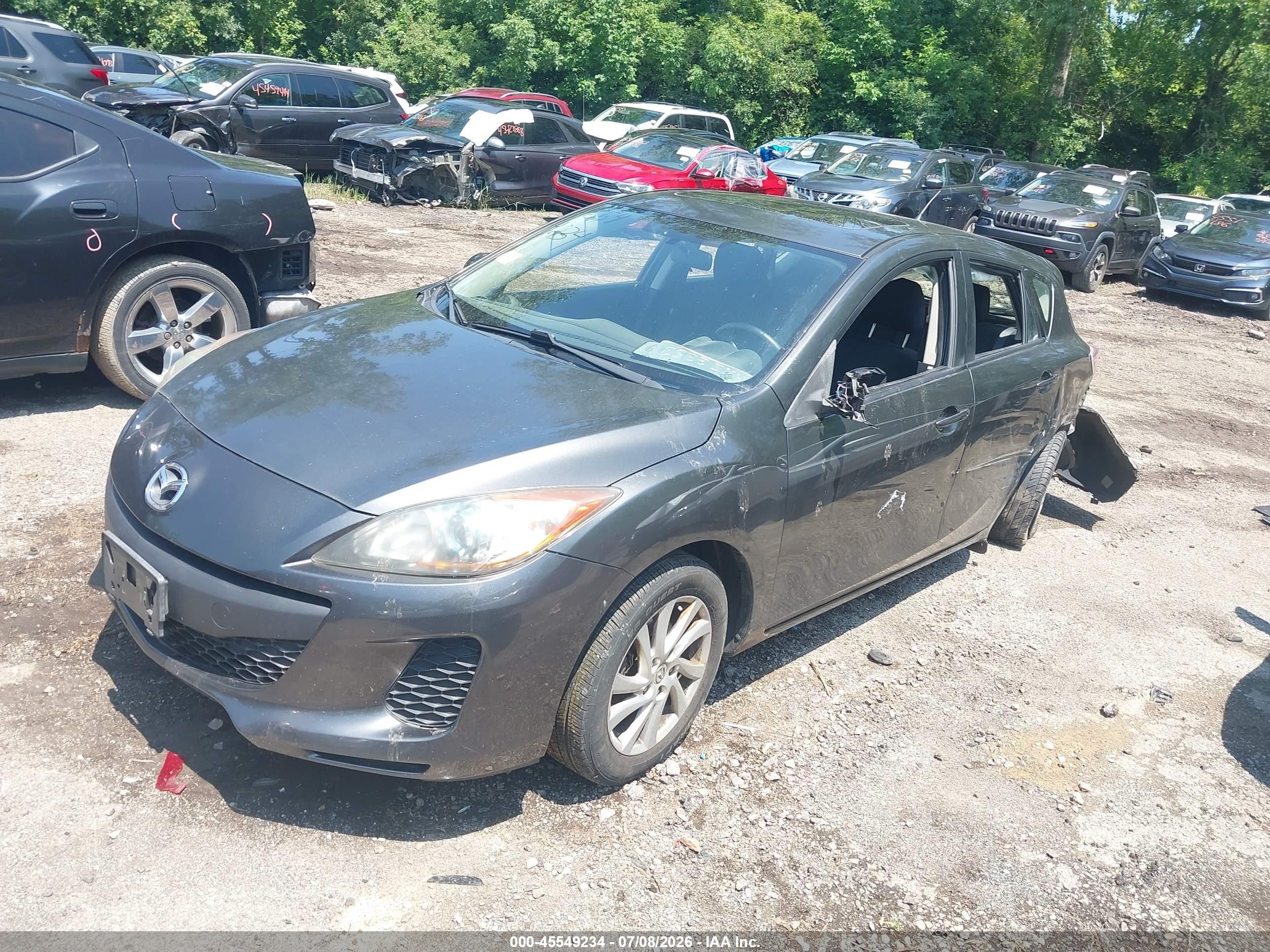 2012 Mazda Mazda3 Gray vin: JM1BL1L72C1657573