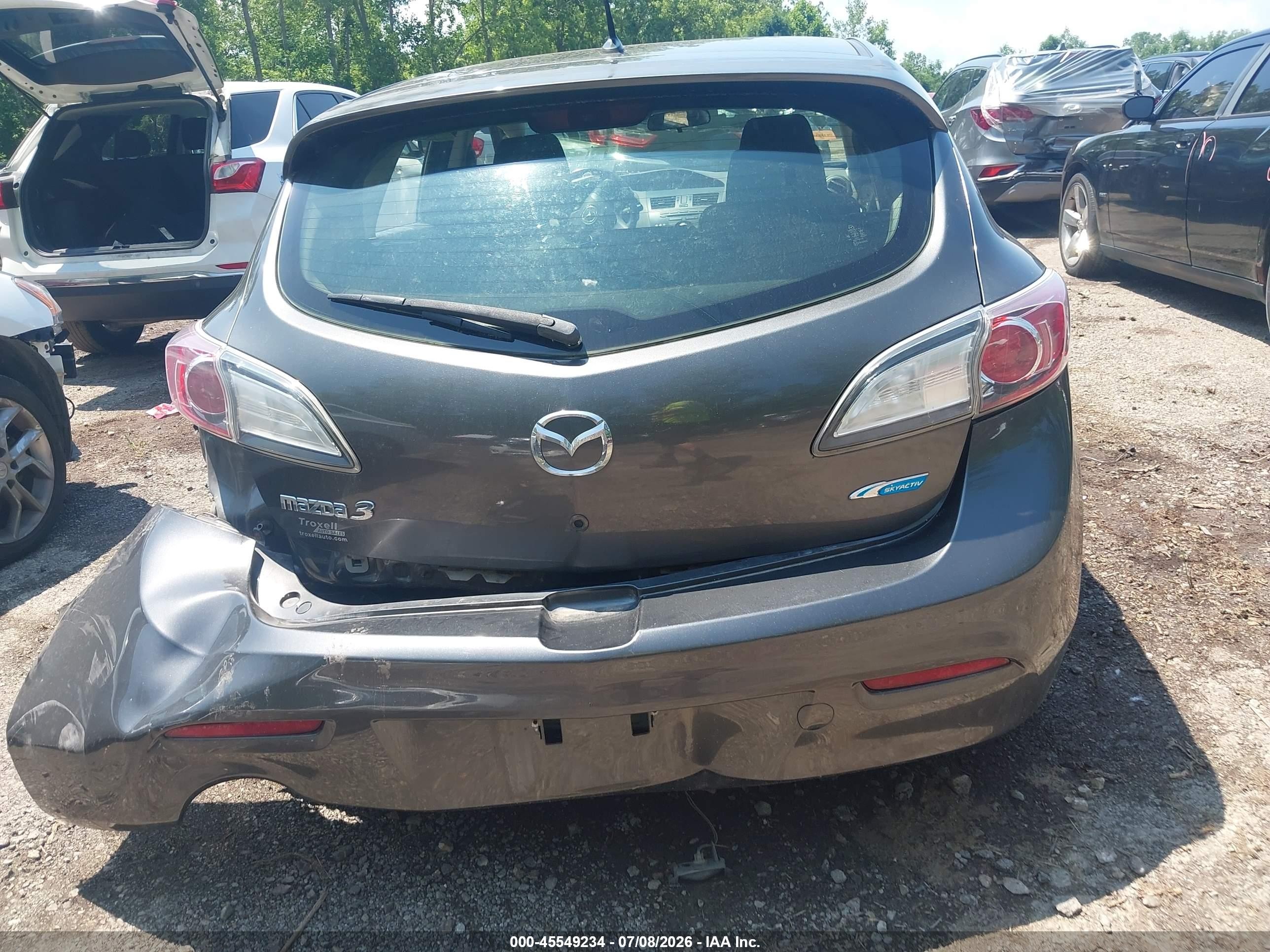 2012 Mazda Mazda3 Gray vin: JM1BL1L72C1657573