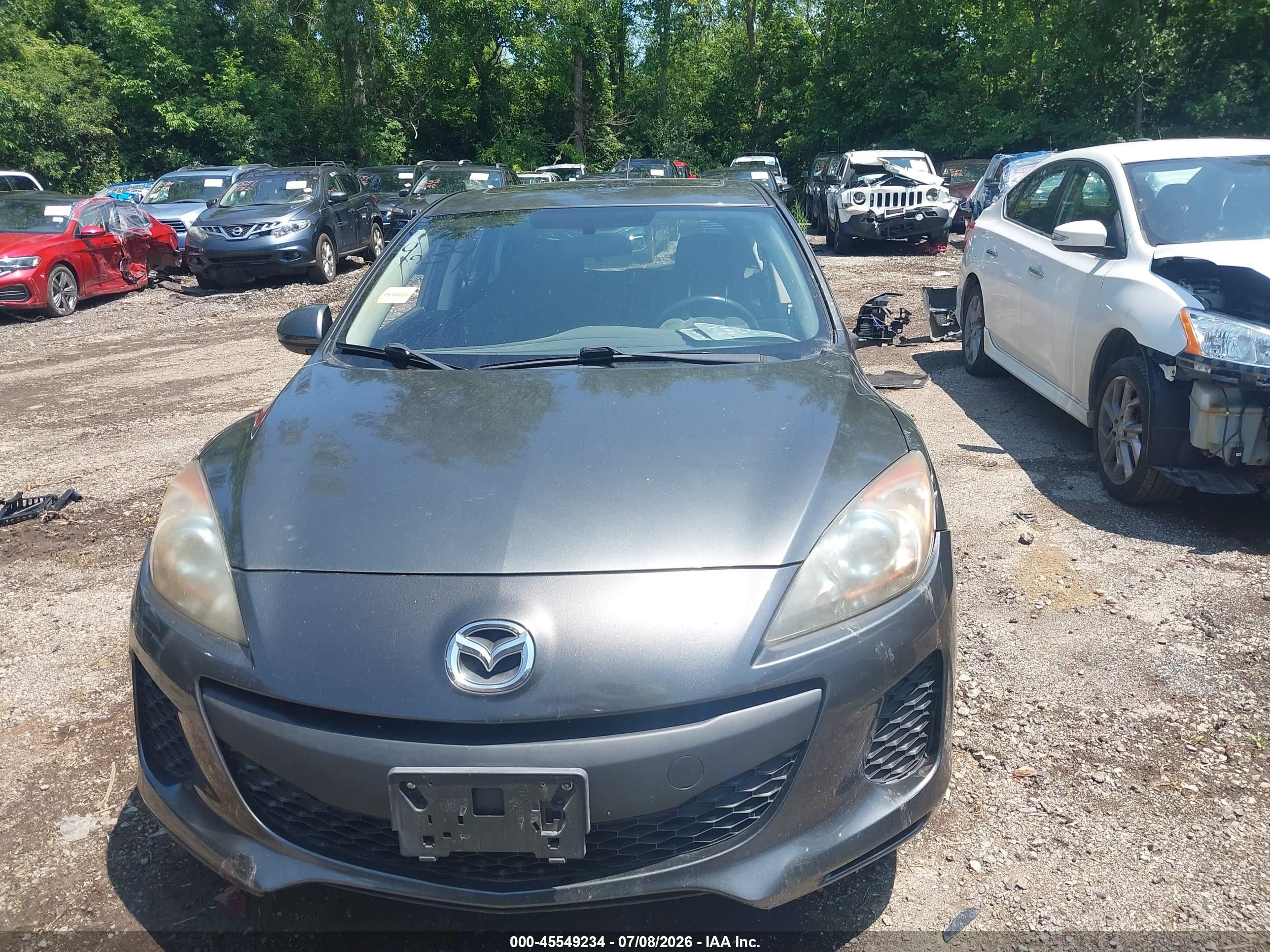 2012 Mazda Mazda3 Gray vin: JM1BL1L72C1657573