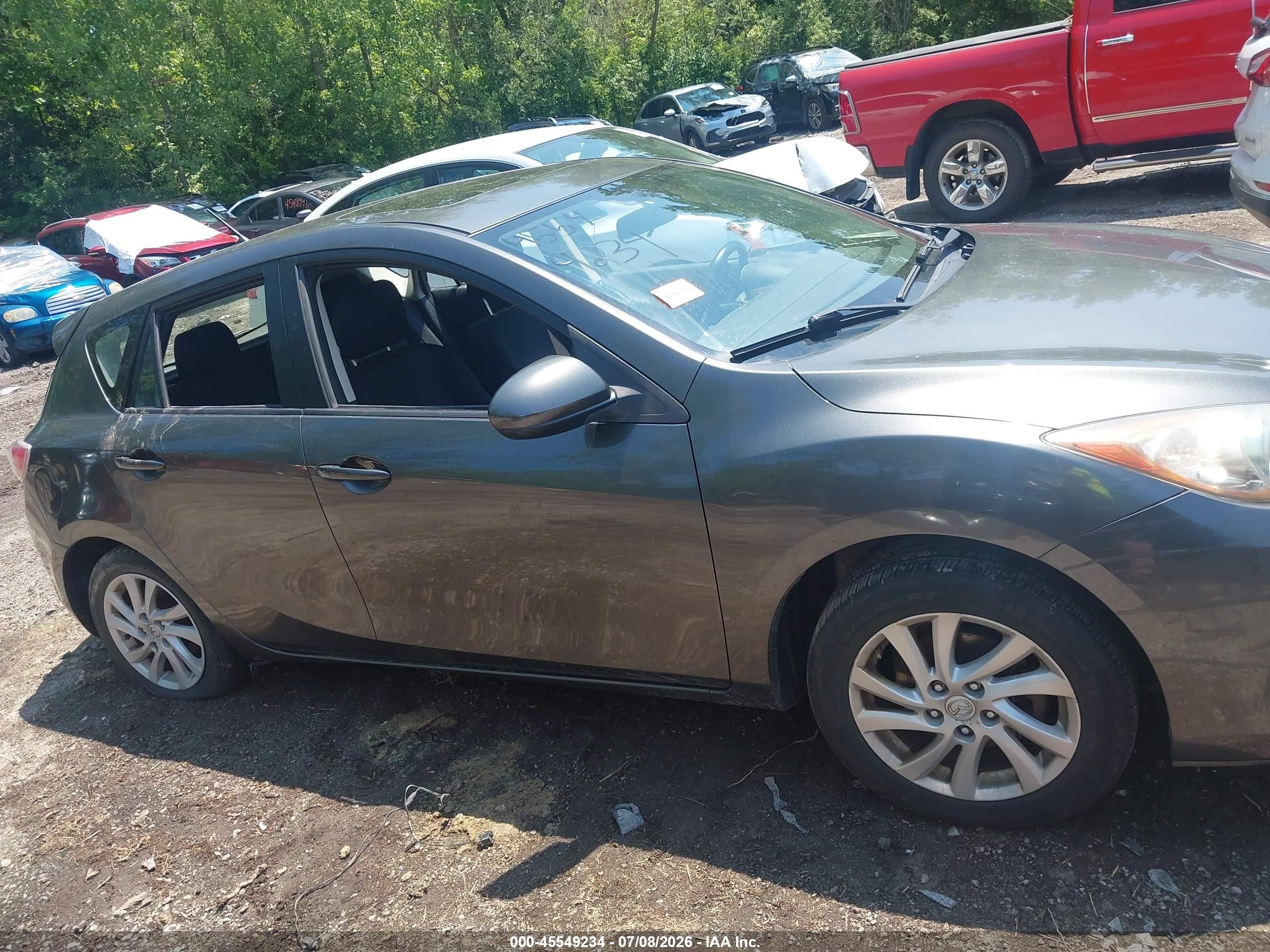 2012 Mazda Mazda3 Gray vin: JM1BL1L72C1657573