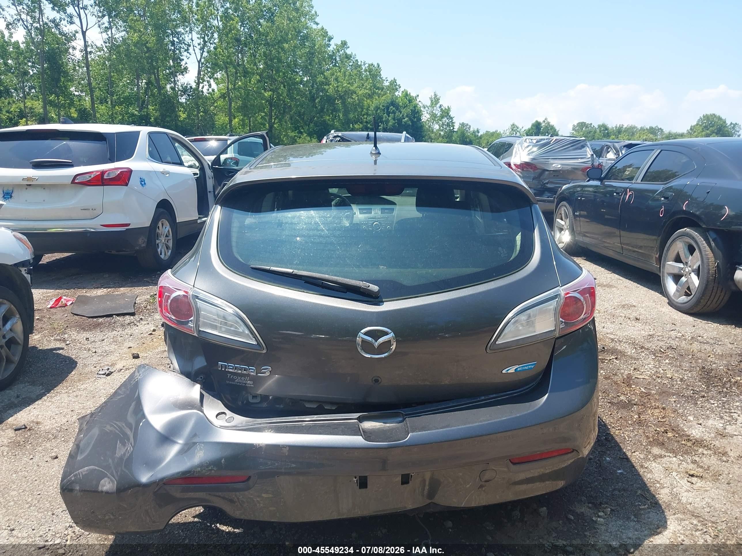 2012 Mazda Mazda3 Gray vin: JM1BL1L72C1657573