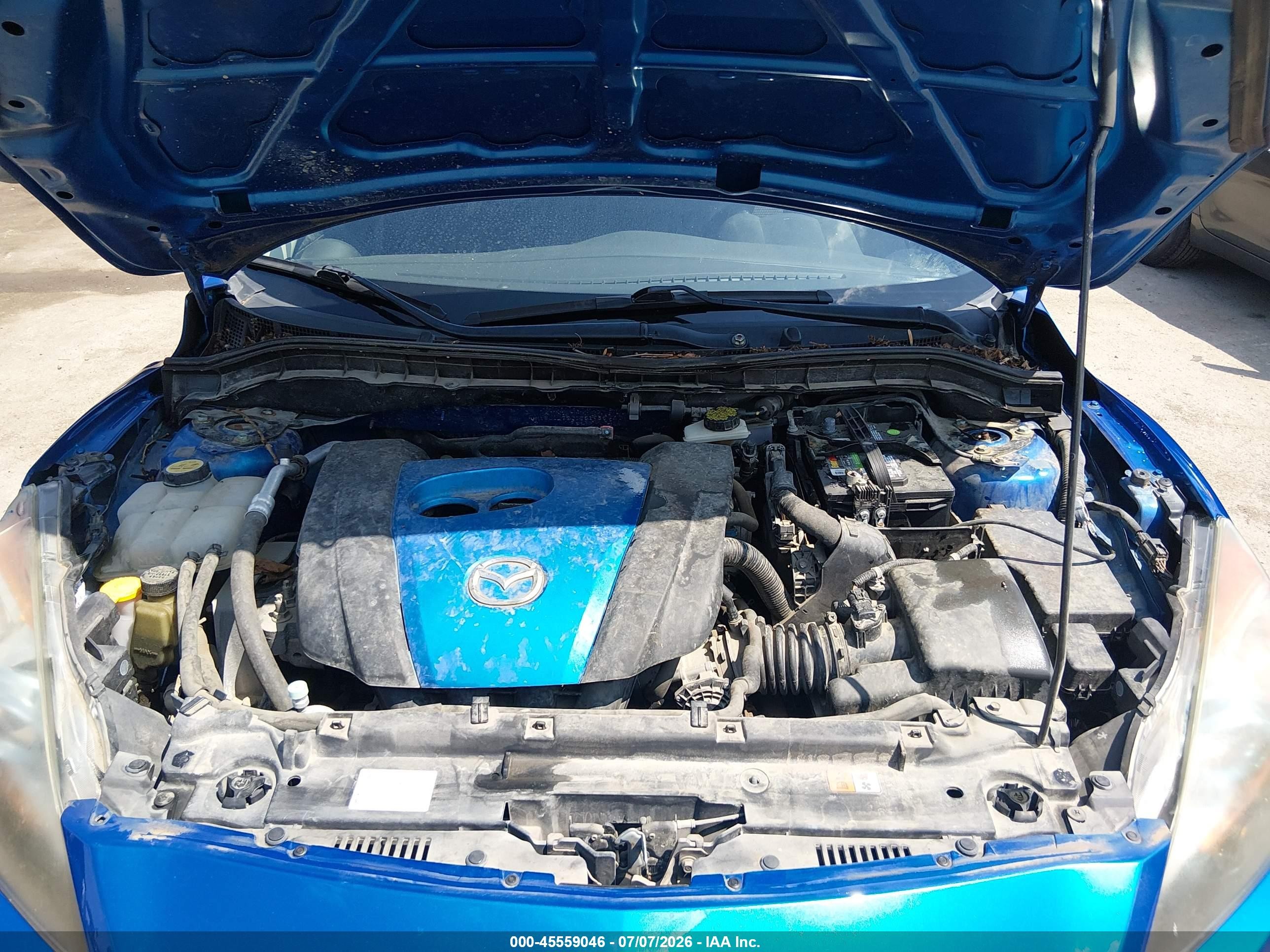 2012 Mazda Mazda3 I Touring Blue vin: JM1BL1L72C1661736