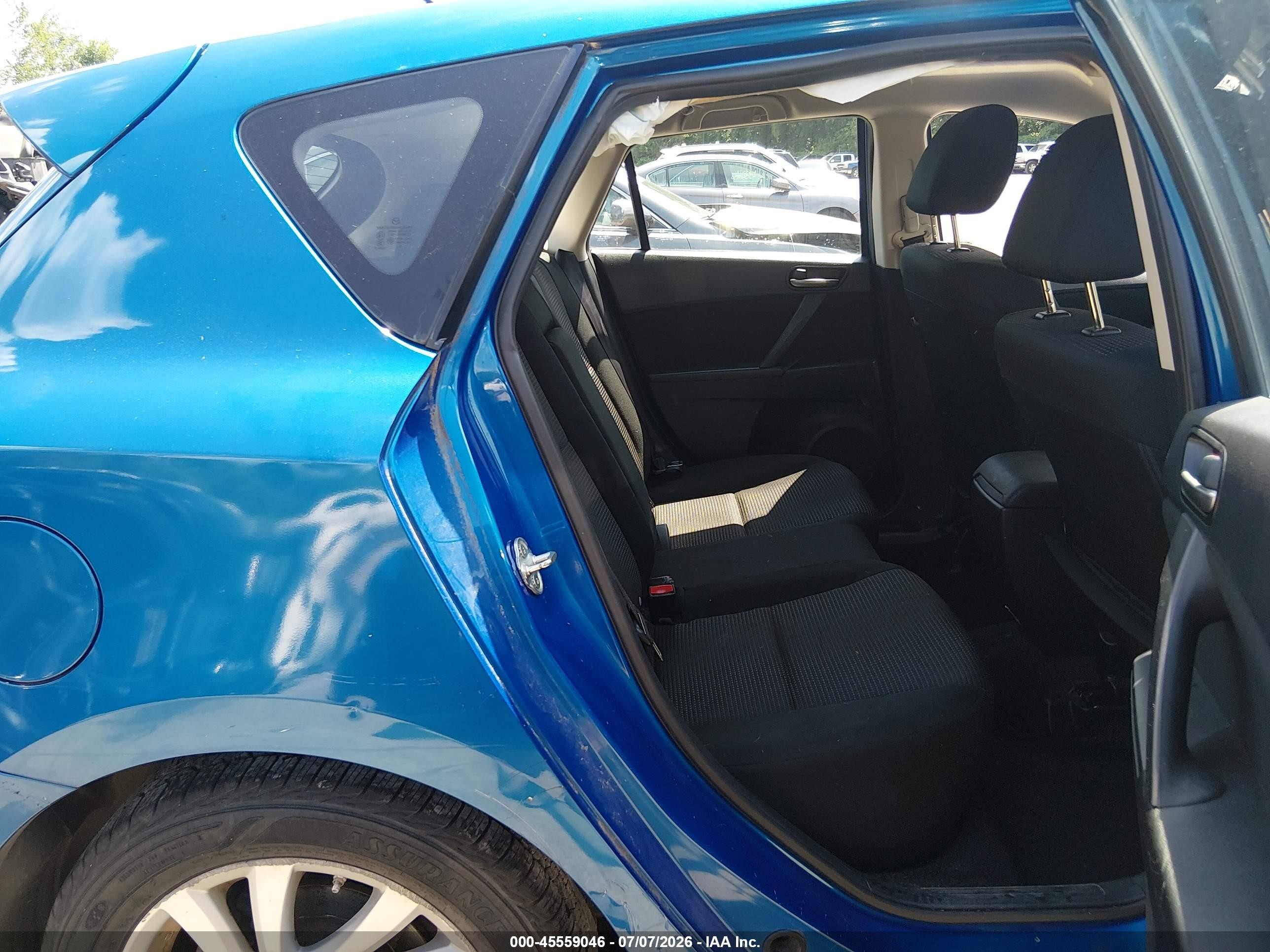 2012 Mazda Mazda3 I Touring Blue vin: JM1BL1L72C1661736