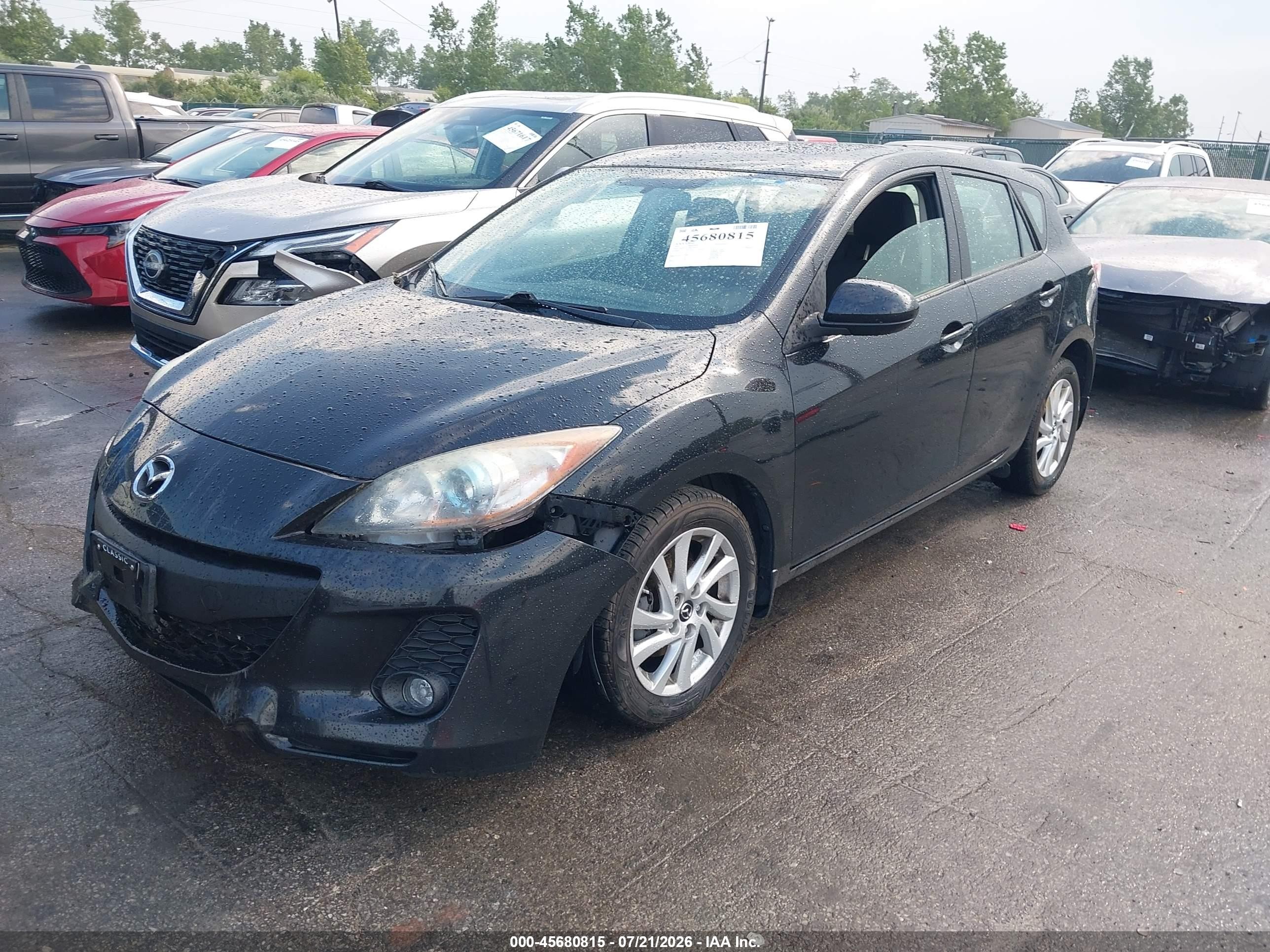 2013 Mazda Mazda3 I Touring Black vin: JM1BL1L72D1791114