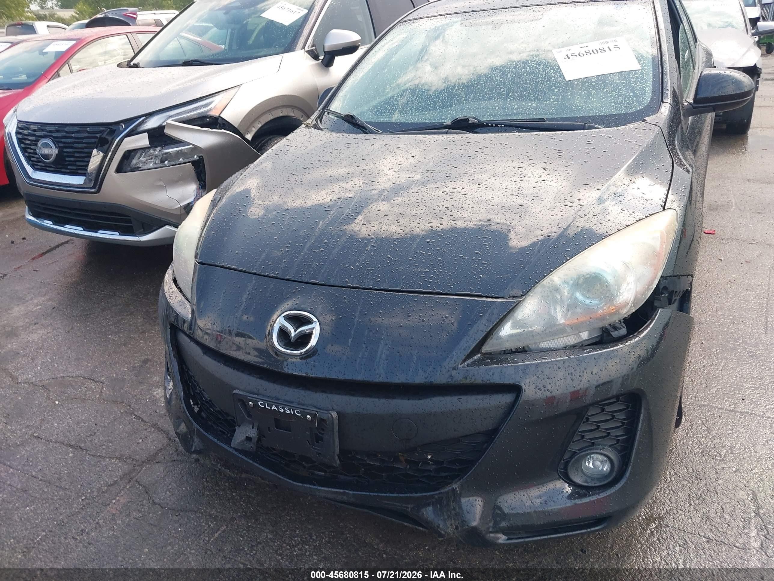 2013 Mazda Mazda3 I Touring Black vin: JM1BL1L72D1791114