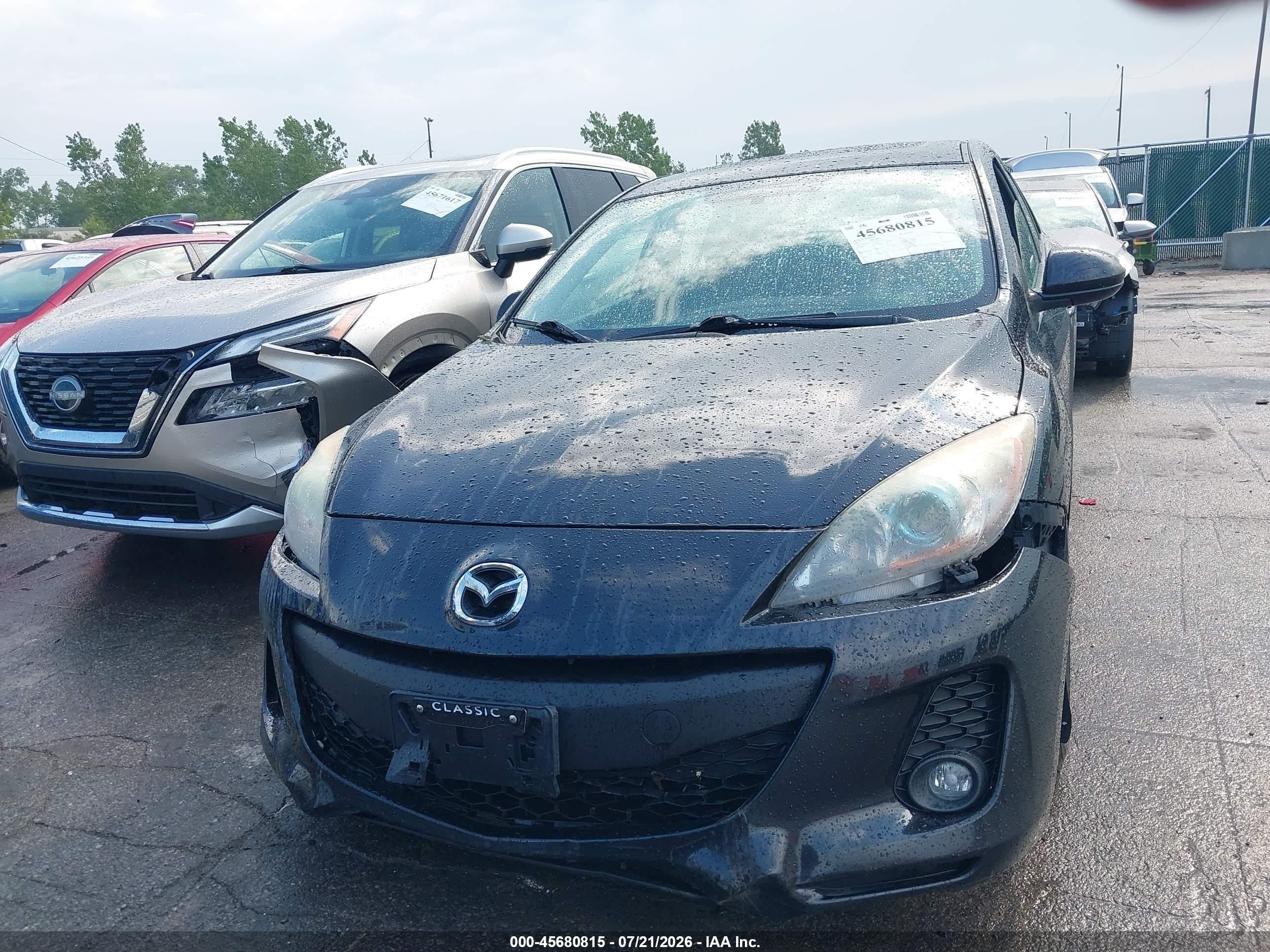 2013 Mazda Mazda3 I Touring Black vin: JM1BL1L72D1791114