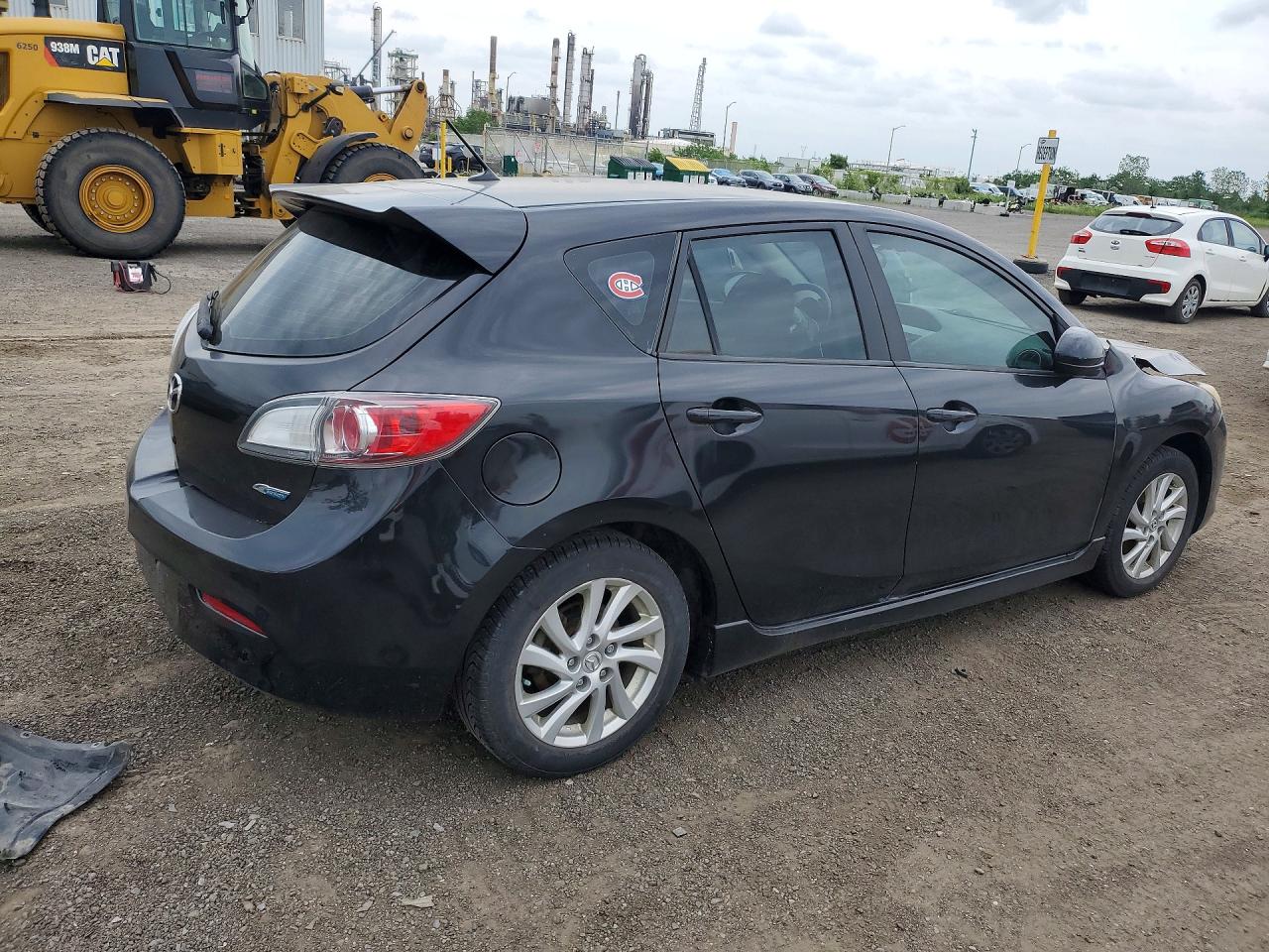 2012 Mazda 3 I Black vin: JM1BL1L73C1537667
