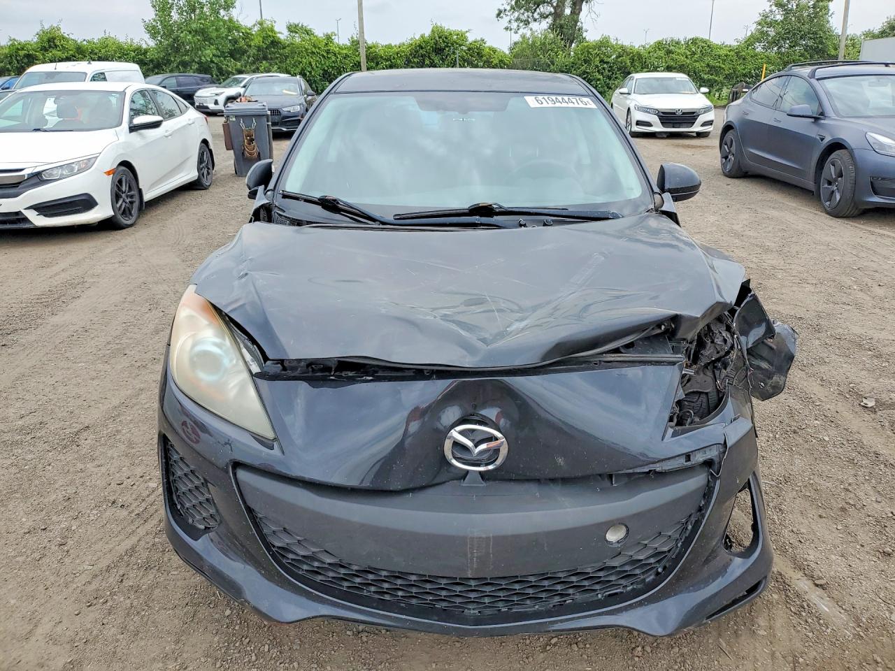 2012 Mazda 3 I Black vin: JM1BL1L73C1537667
