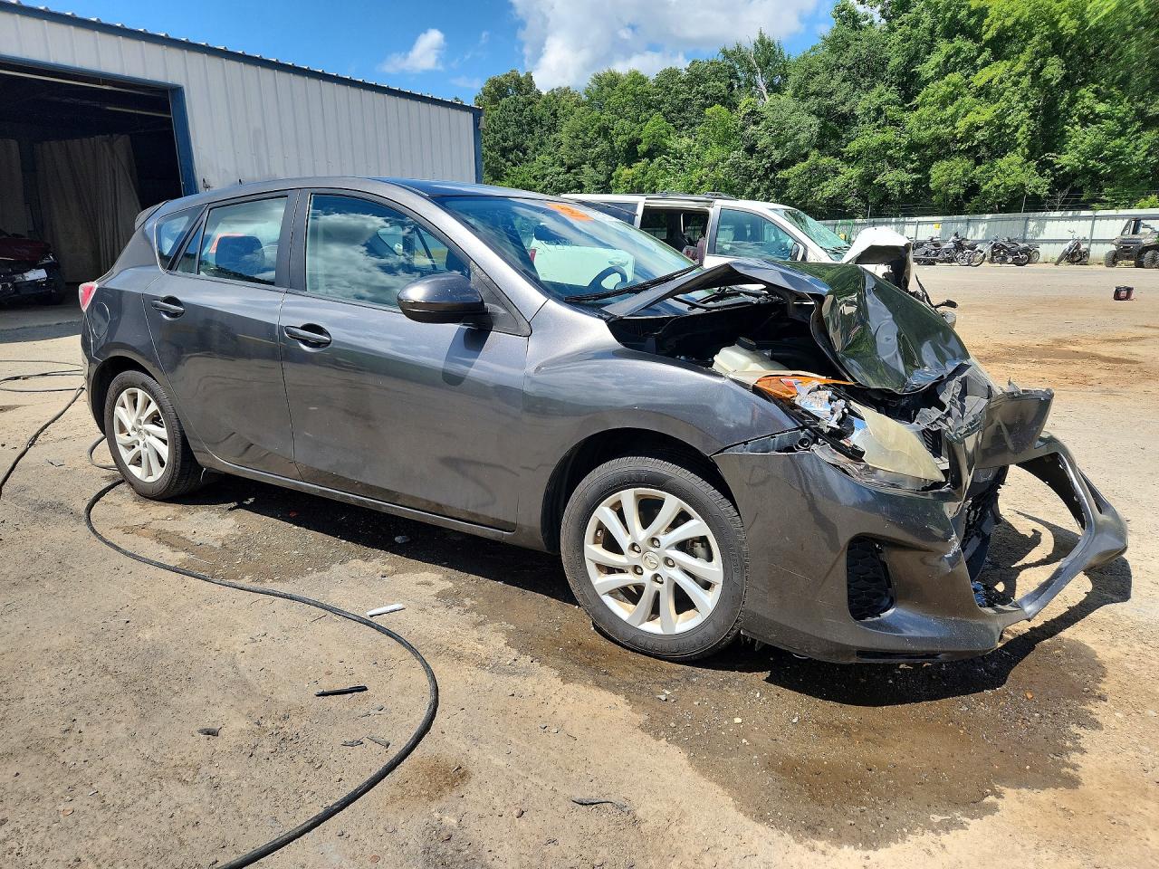2012 Mazda 3 I Gray vin: JM1BL1L73C1585265