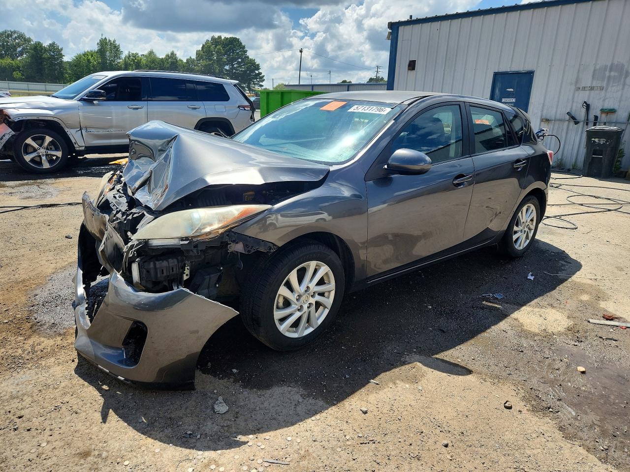 2012 Mazda 3 I Gray vin: JM1BL1L73C1585265