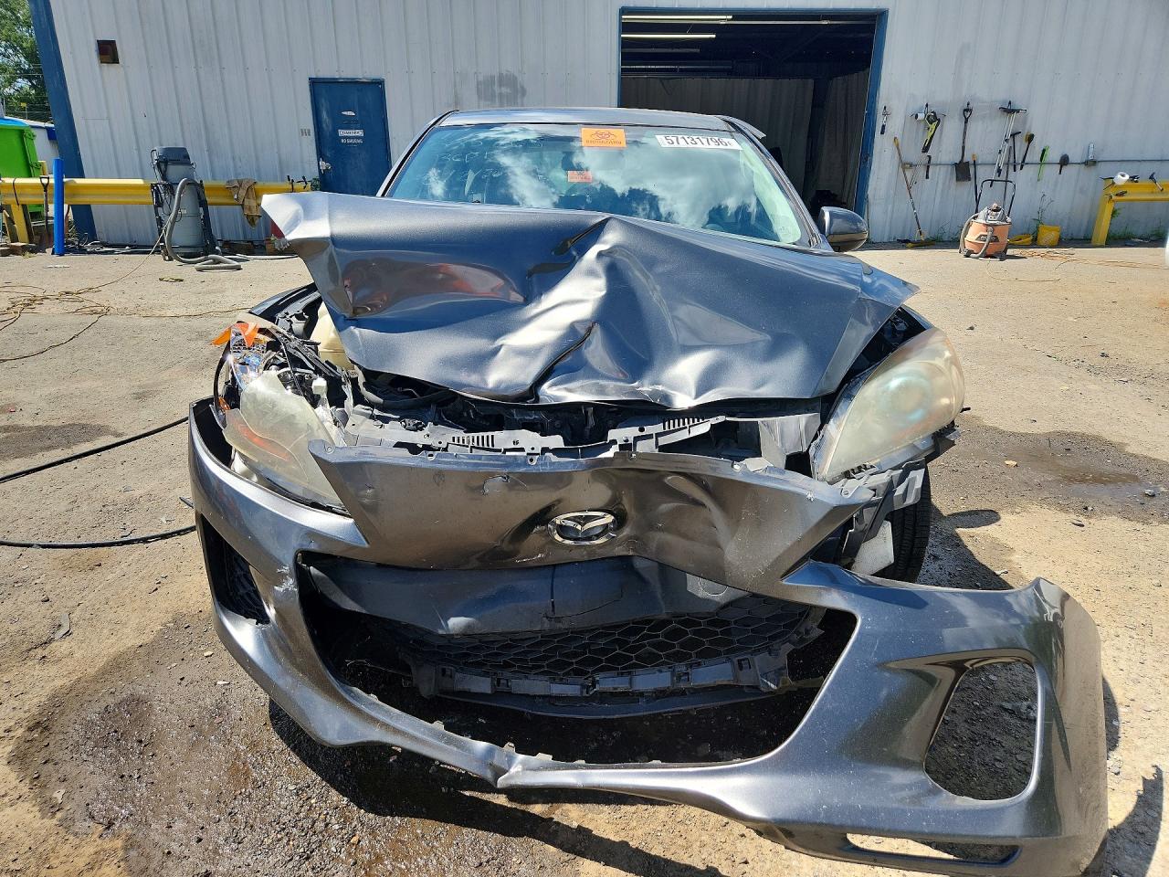 2012 Mazda 3 I Gray vin: JM1BL1L73C1585265