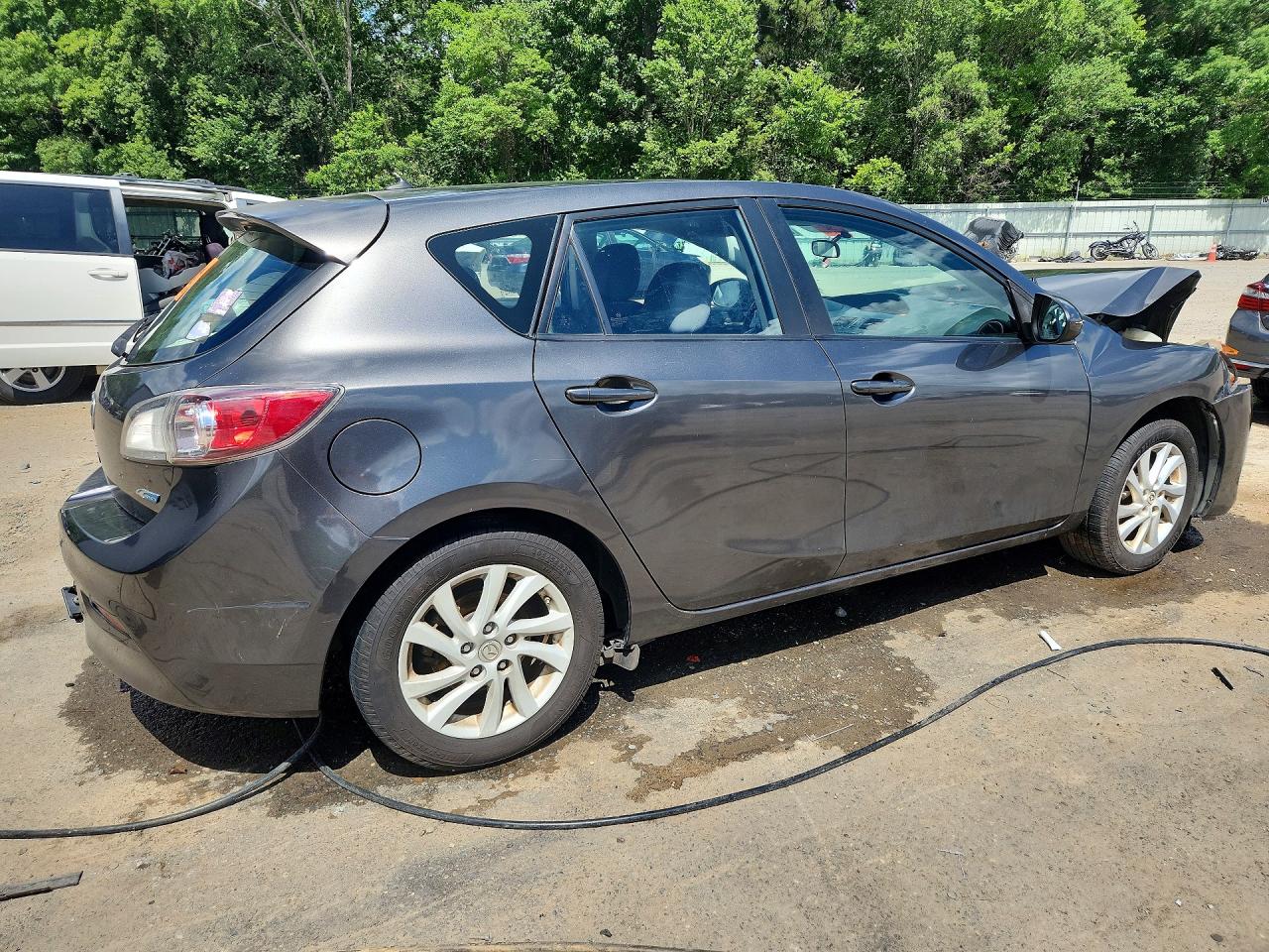 2012 Mazda 3 I Gray vin: JM1BL1L73C1585265