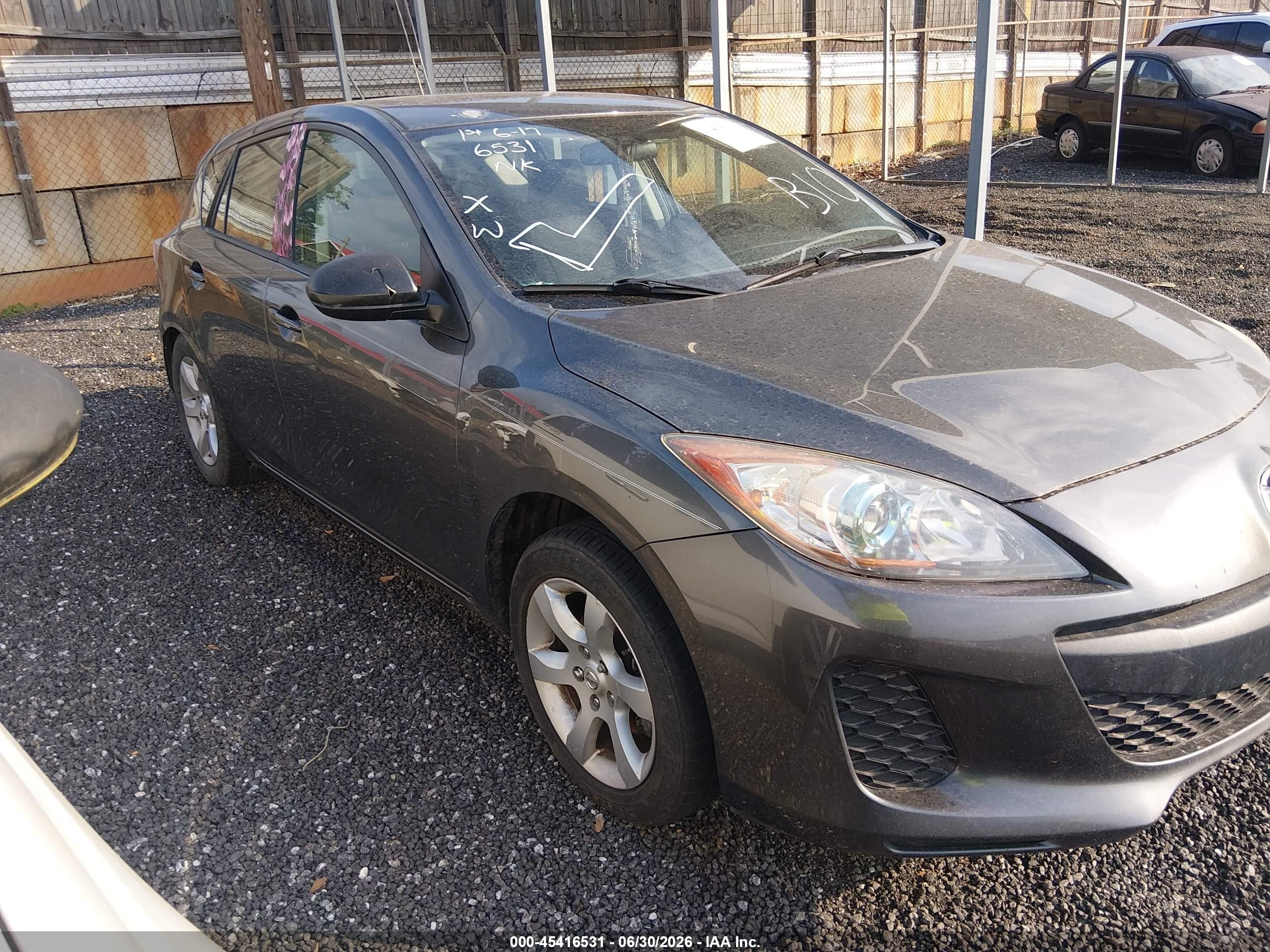 2012 Mazda Mazda3 I Touring Gray vin: JM1BL1L73C1631287